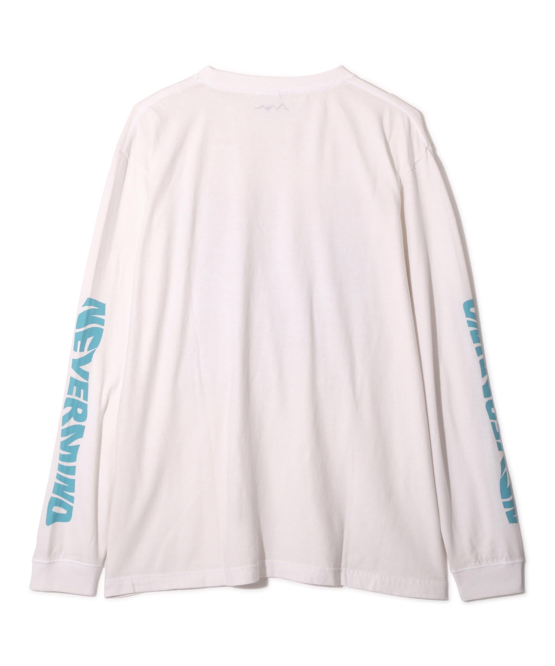 NI>VANA/ニルヴァーナ/NEVE>MIND L/S TEE/コラボロンT ホワイト