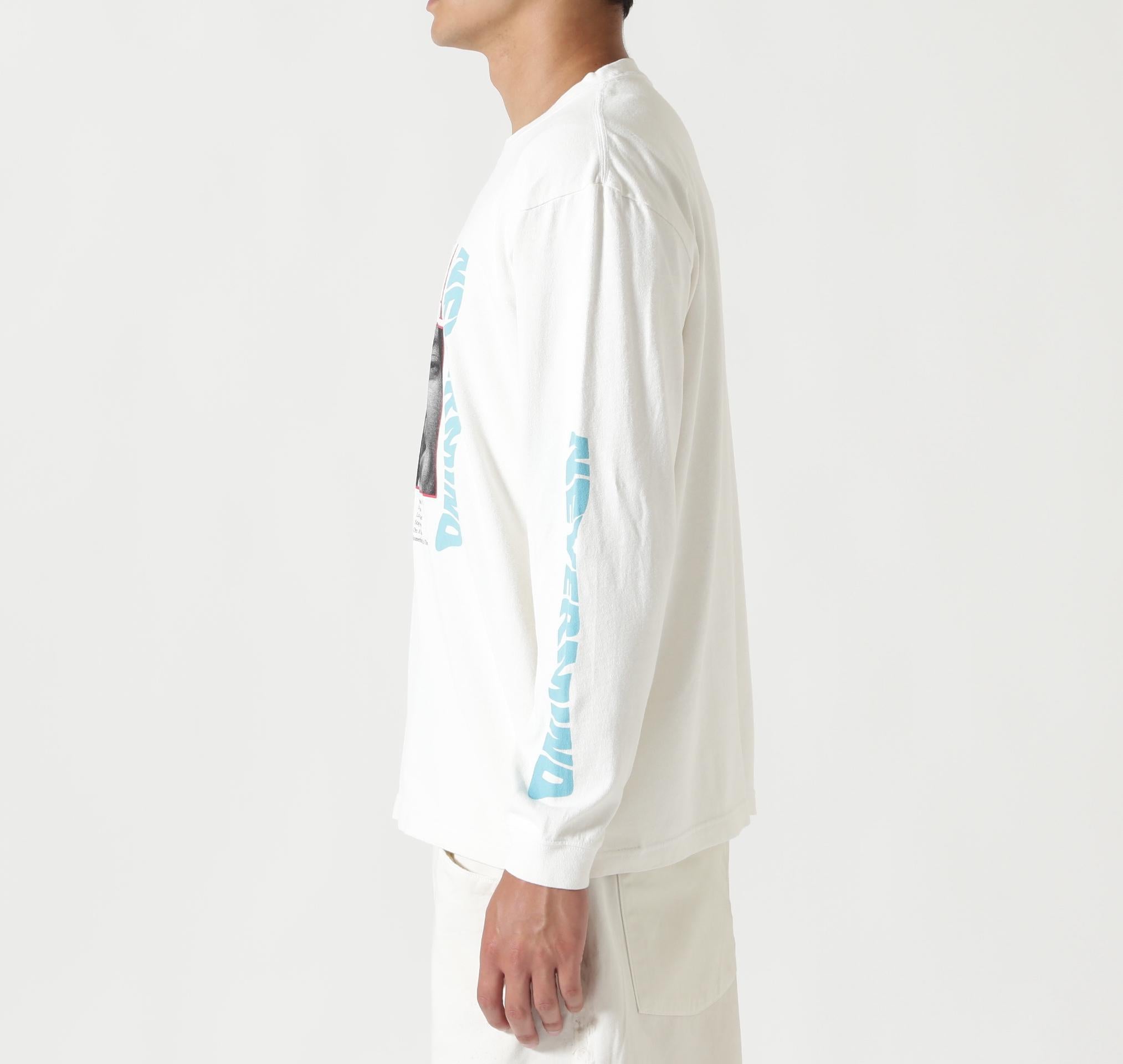 NI>VANA/ニルヴァーナ/NEVE>MIND L/S TEE/コラボロンT ホワイト
