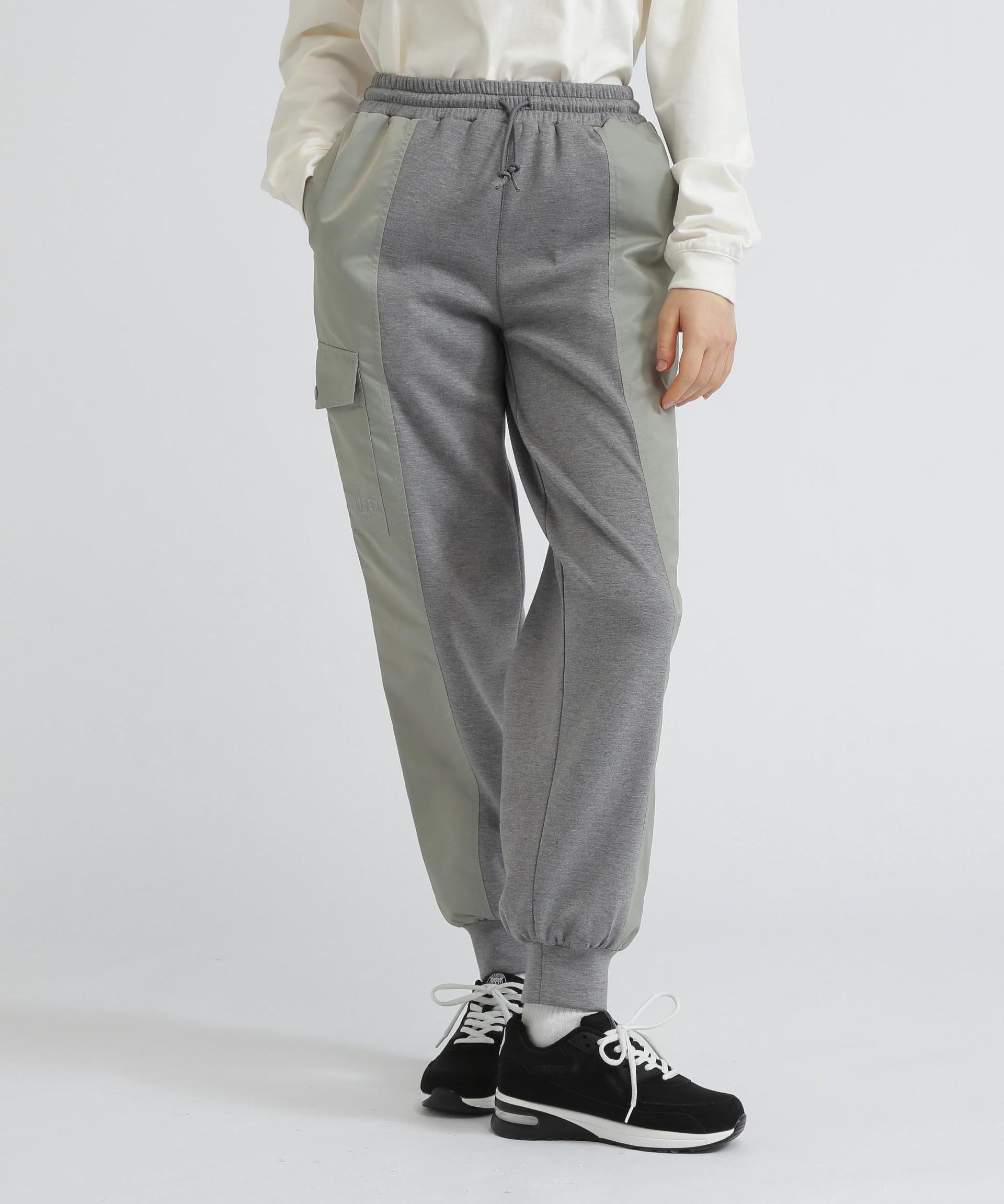 NYLON COMRI LONG PANTS/ナイロンコンビロングパンツ グレー