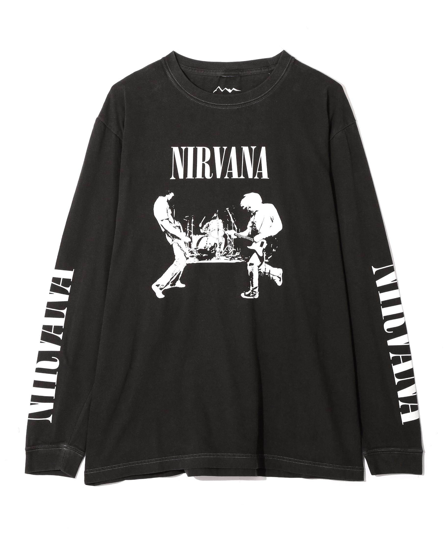 NI>VANA/ニルヴァーナ/LIVE L/S TEE/コラボロンT ブラック