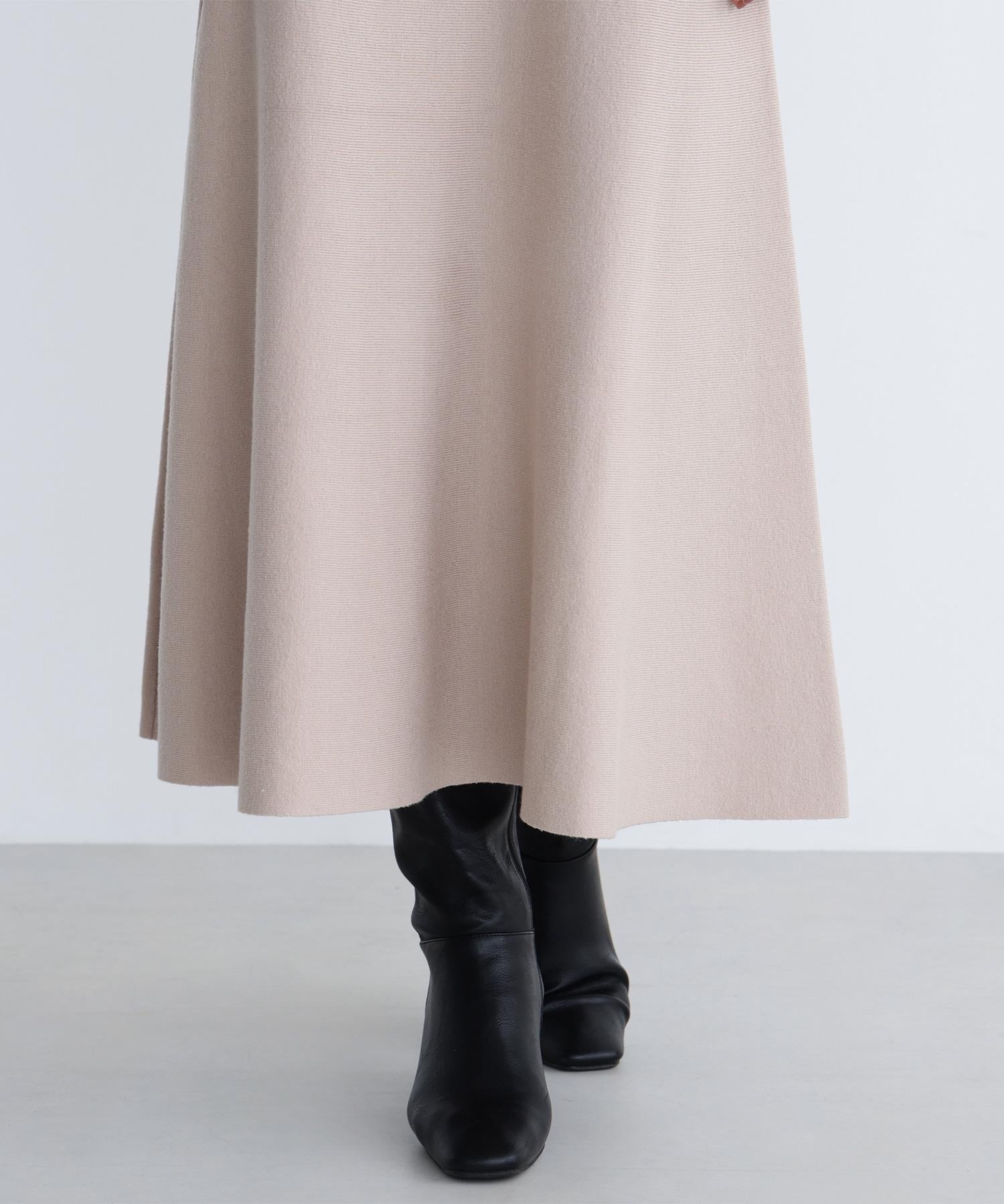 ベロアリボンニットセットアップ ベージュ