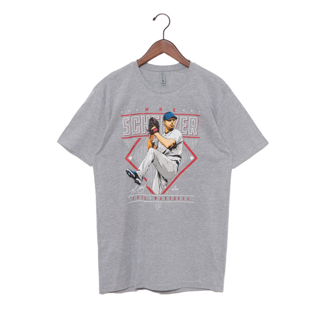 ファイブハンドレッド・レベル 500 LEVEL BNLCROY-XX-0073-070-06 BNLCROY-XX-0073-070-06 M.SCHERZER 半袖Tシャツ （ヘザーグレー） ヘザーグレー