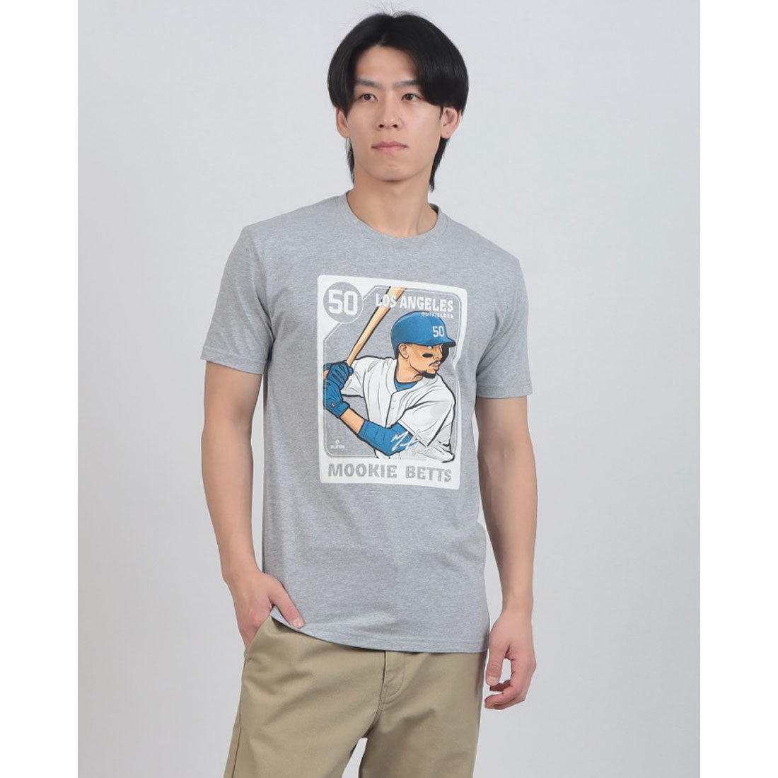 ファイブハンドレッド・レベル 500 LEVEL BNLCROY-XX-0016-050-03 BNLCROY-XX-0016-050-03 MOOKIE BETTS 半袖Tシャツ （ヘザーグレー） ヘザーグレー