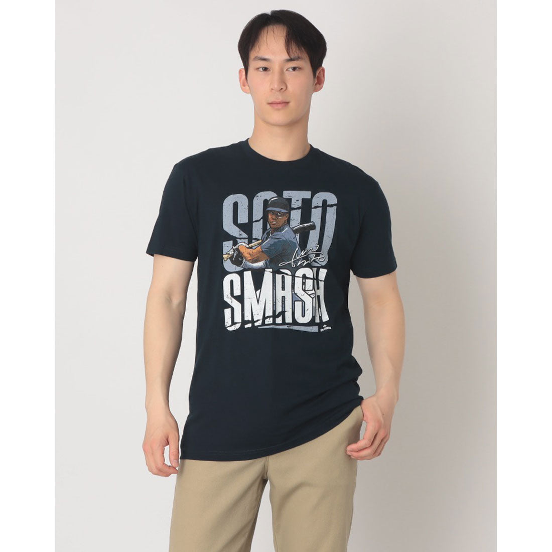 ファイブハンドレッド・レベル 500 LEVEL B B JUAN SOTO 半袖Tシャツ （ネイビー） ネイビー