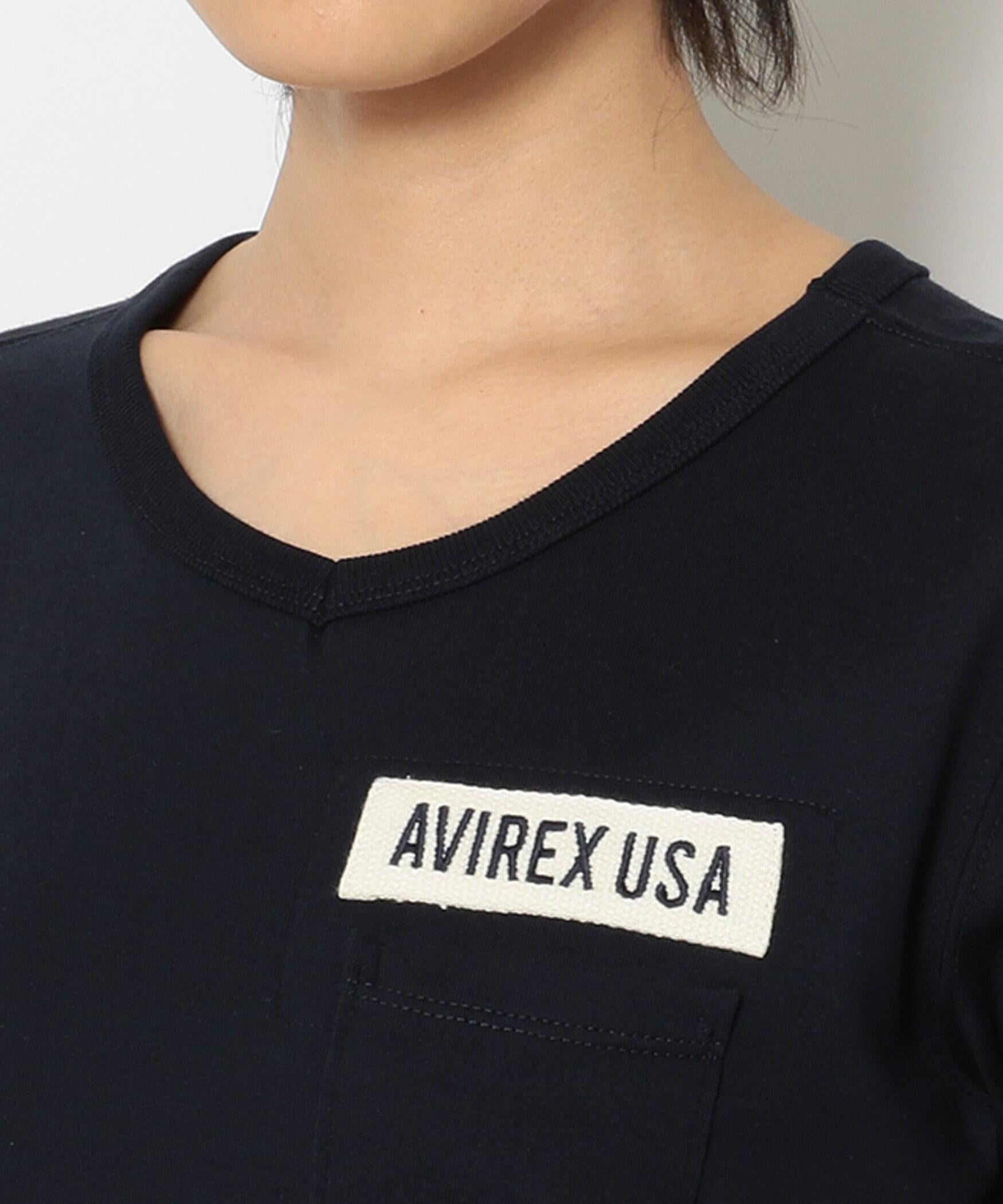 ファティーグVネックティーシャツ/ FATIGUE V-NECK T-SHI>T ネイビー
