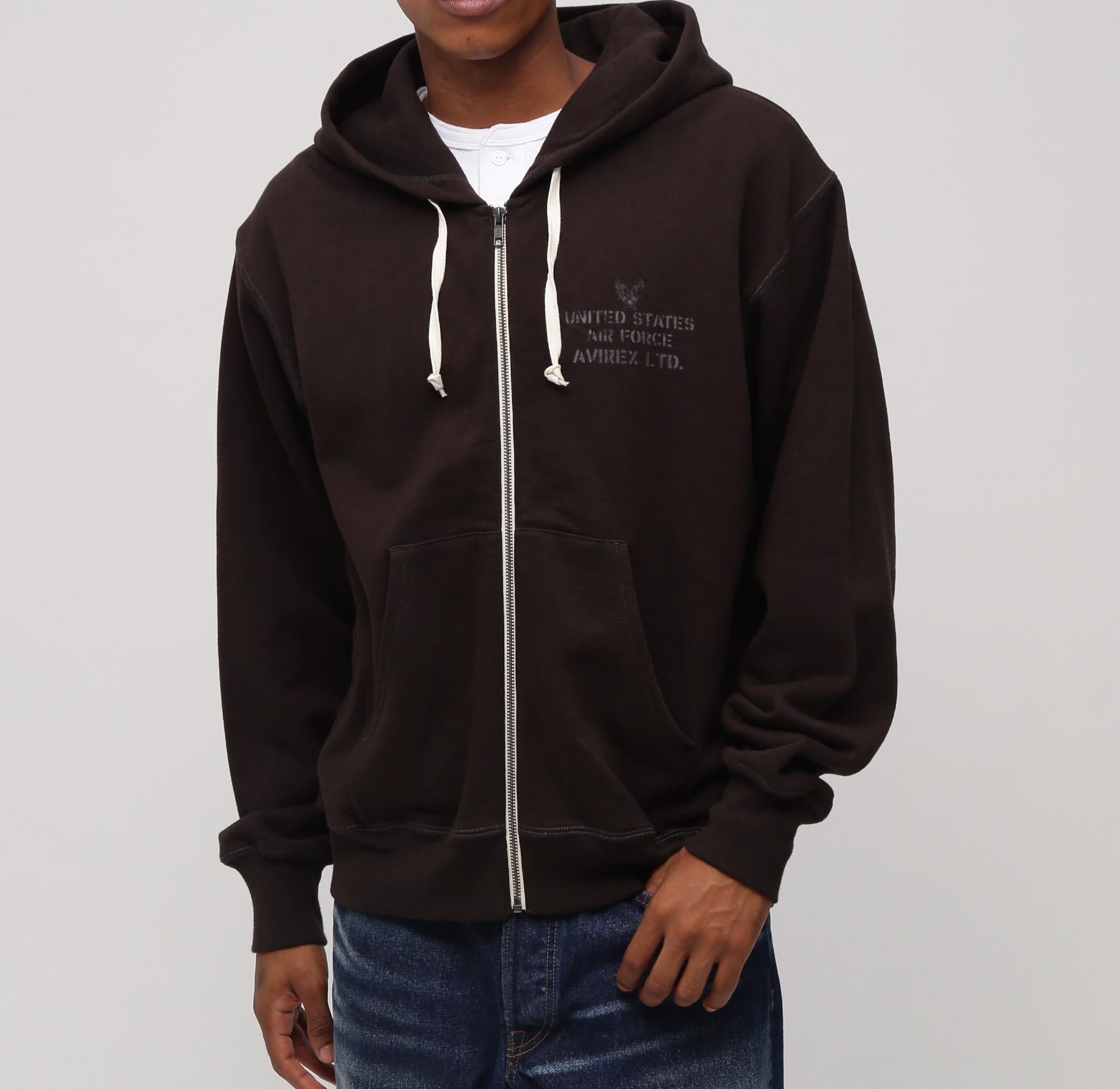 《VINTAGE LINE》VINTAGE ZIP UP PARKA チャコール