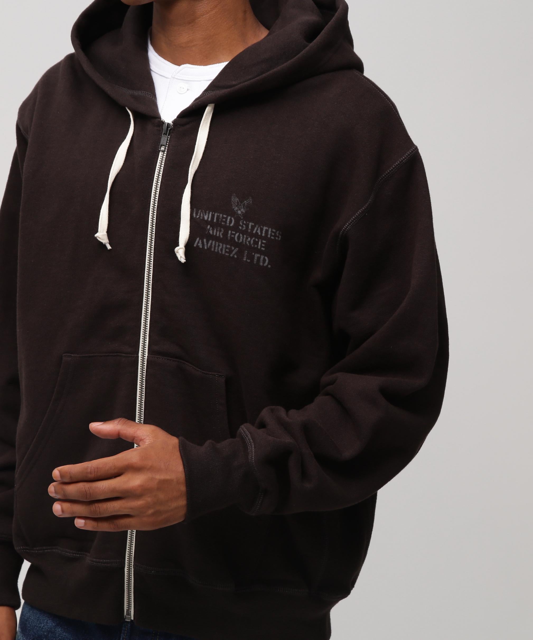 《VINTAGE LINE》VINTAGE ZIP UP PARKA チャコール