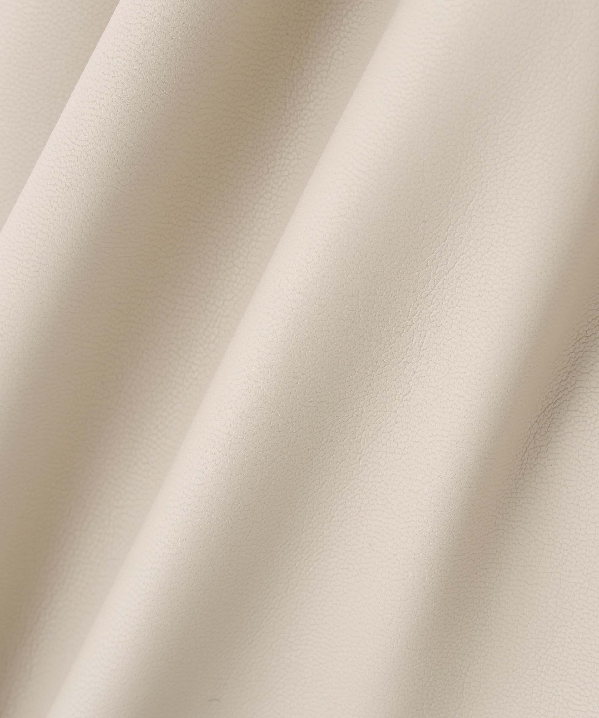 フェイクレザーギャザーブルゾン オフベージュ