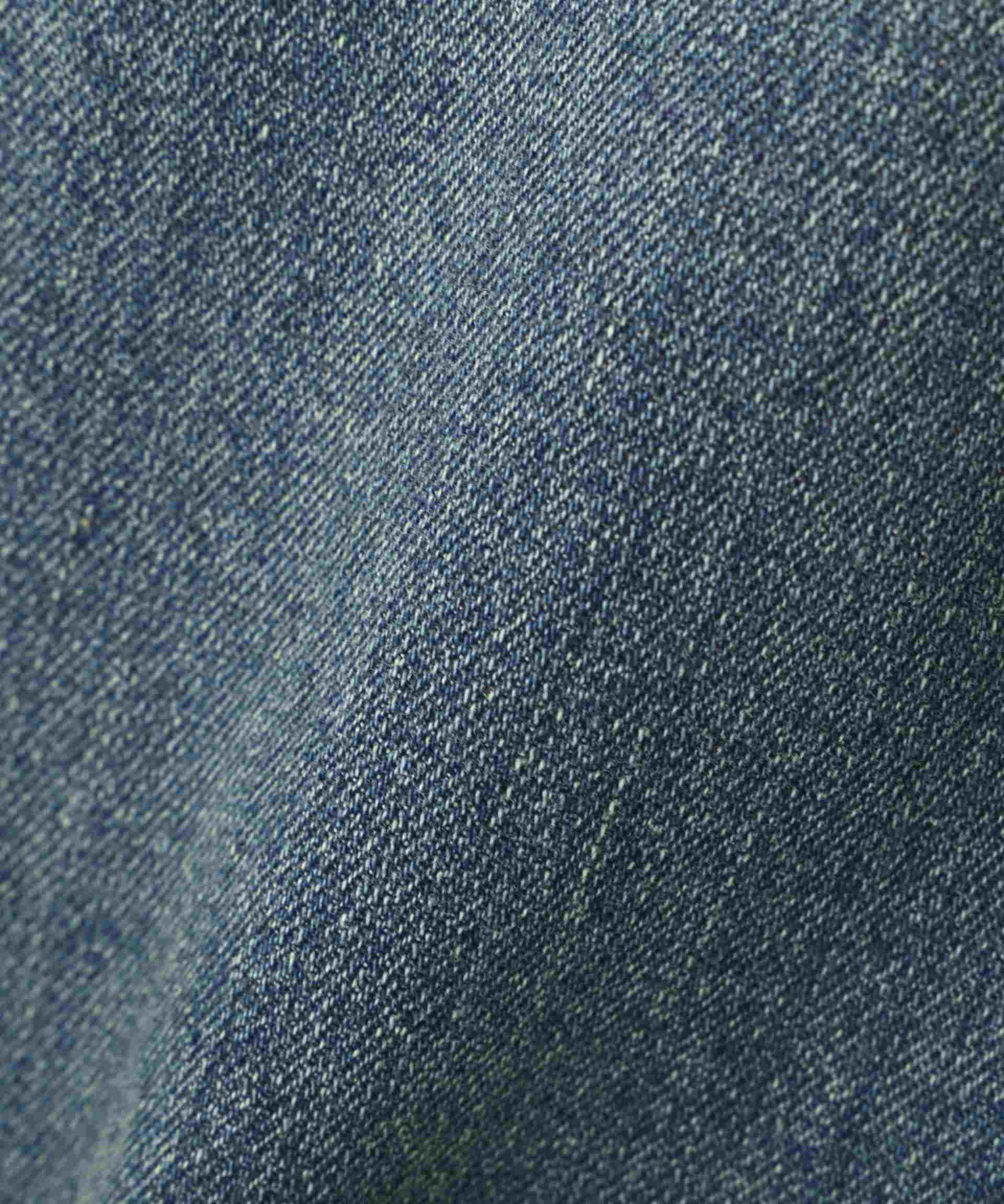 【4サイズ展開XS-L] ベーシックワイドデニムパンツ ブルーオーバーダイ5