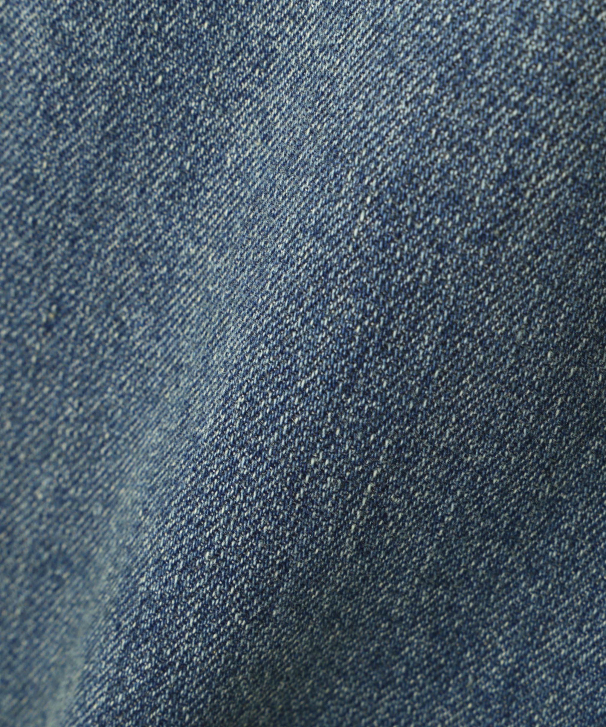 【4サイズ展開XS-L] ベーシックワイドデニムパンツ ブルーオーバーダイ5