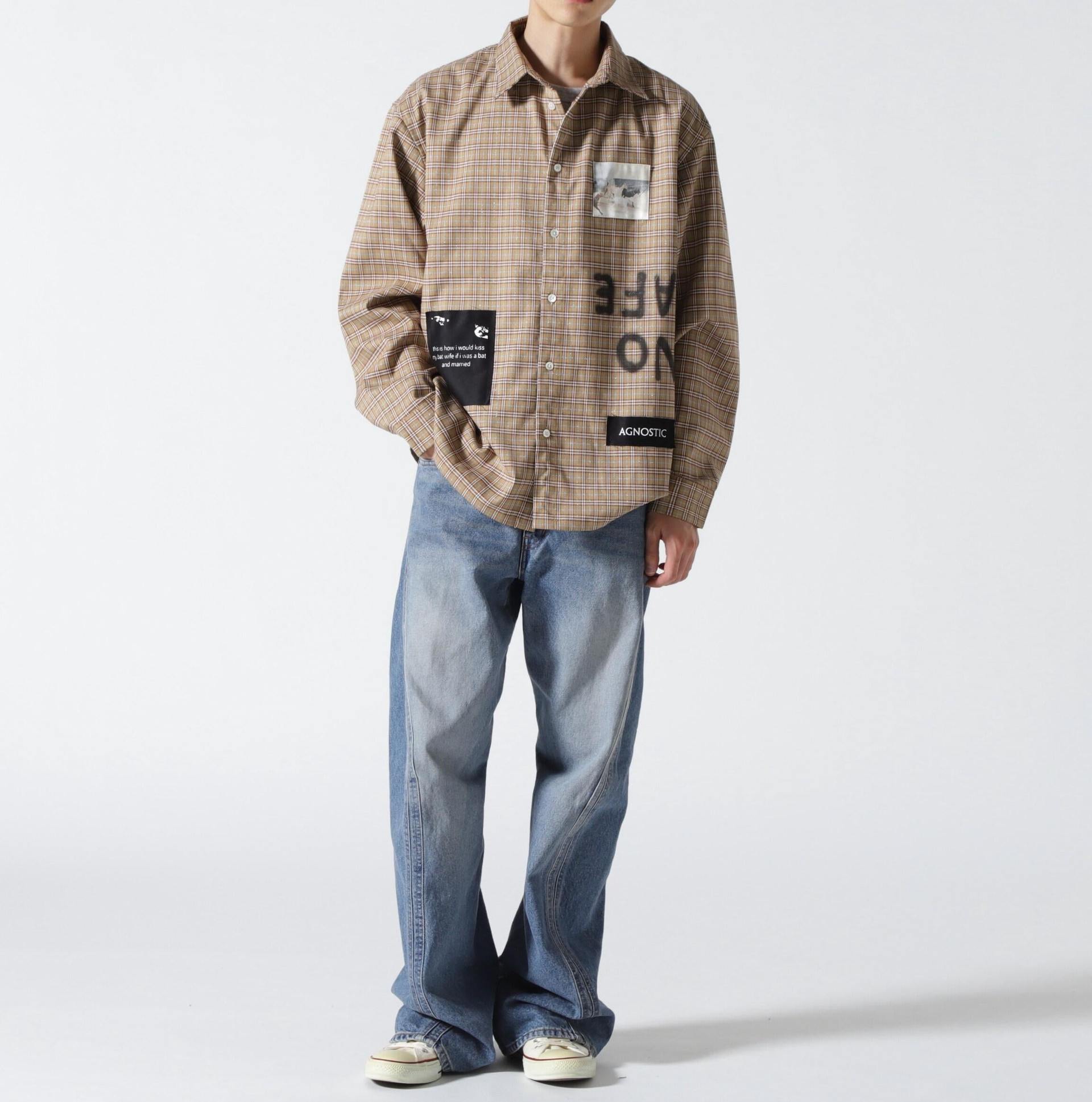 Guenika/ゲルニカ/Check Shit <Cell Division/>F-CS-4-L ブラウン