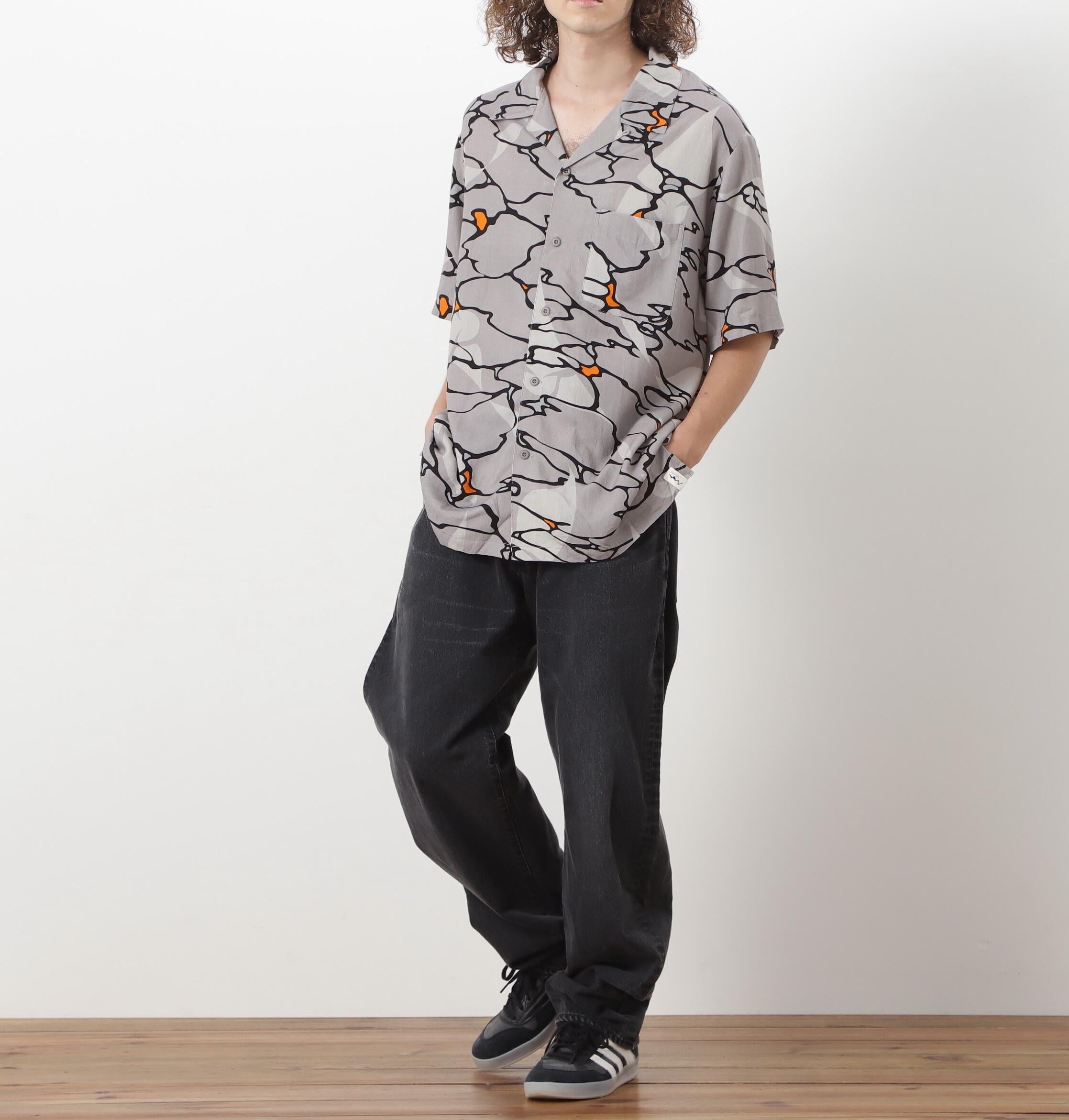 MANASTASH/マナスタッシュ/MHAK LITHUM S/S SHI>TS グレー