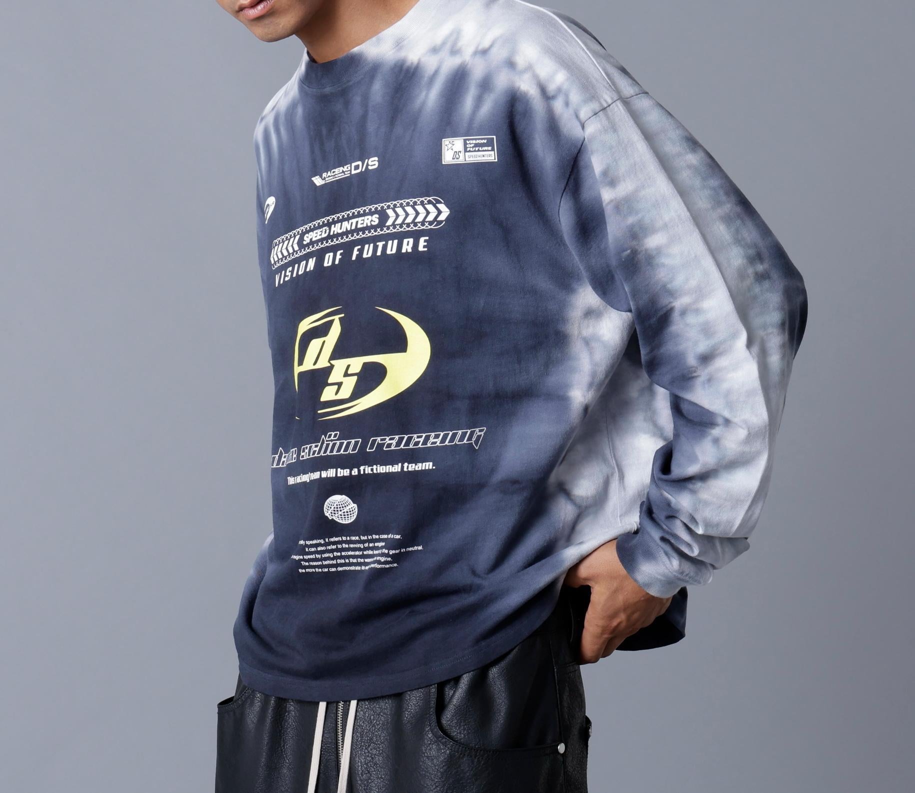DankeSchon/ダンケシェーン/TIEDYE L/S TEE >ACING ブラック