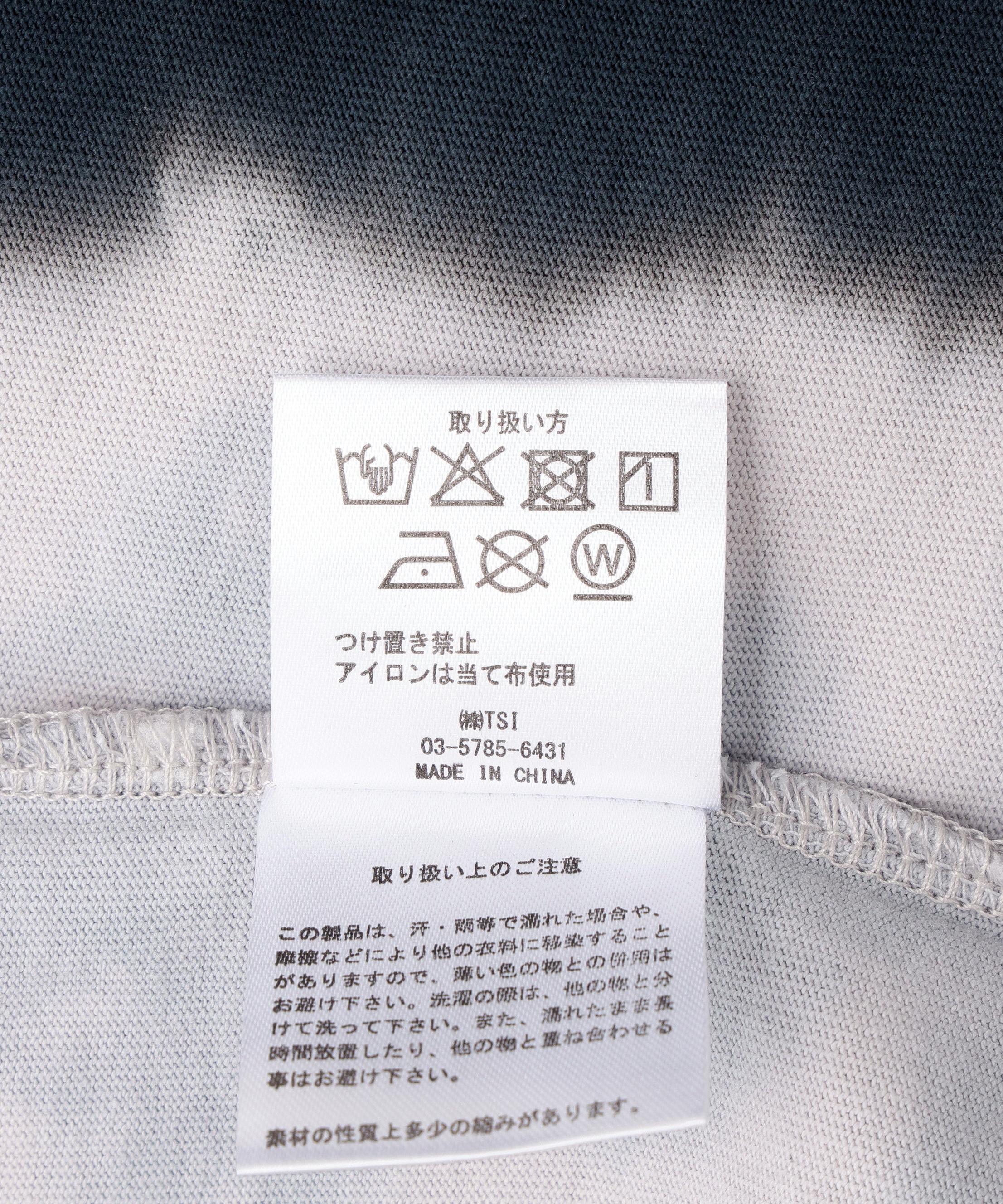 DankeSchon/ダンケシェーン/TIEDYE L/S TEE >ACING ブラック