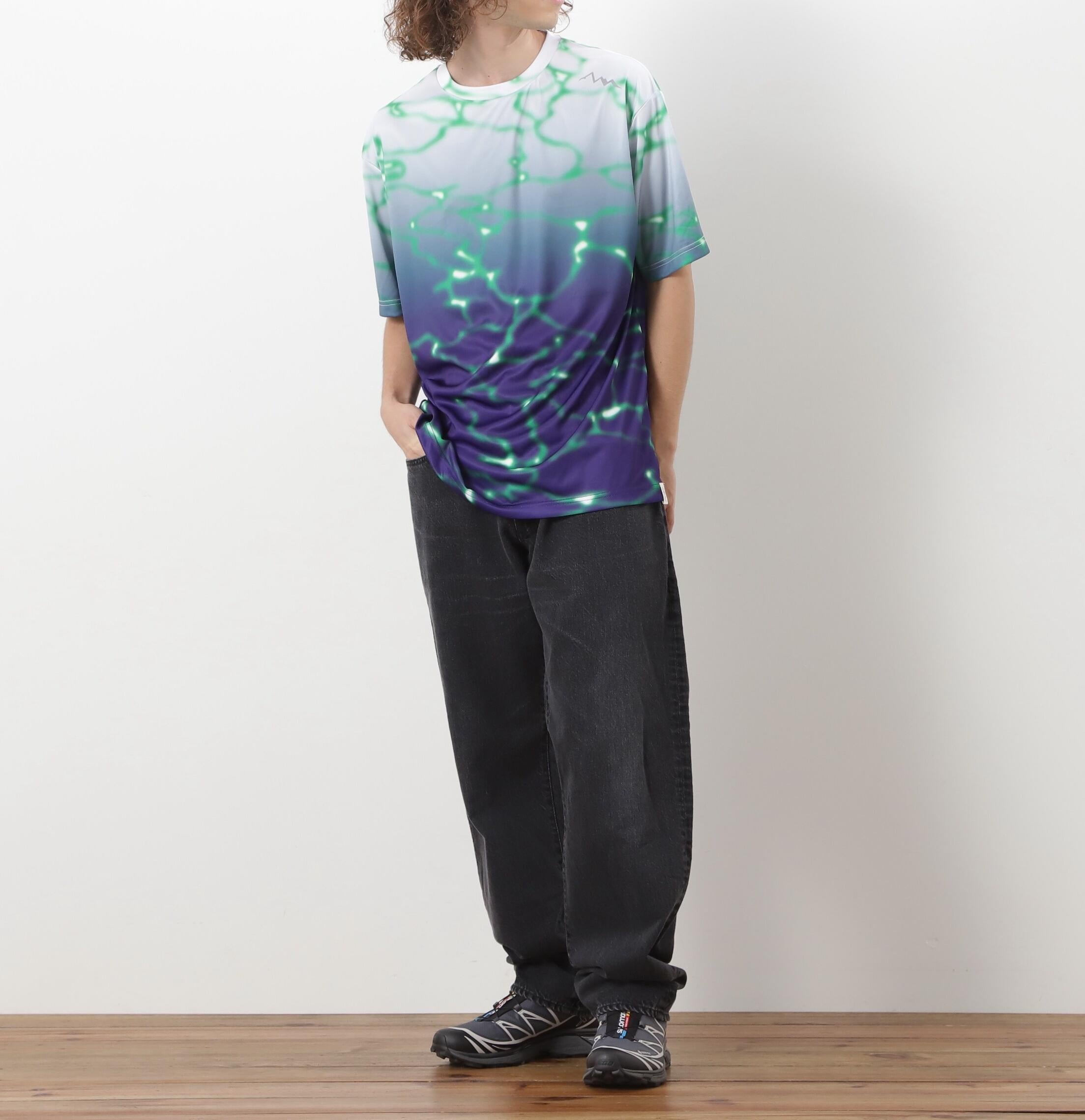 MANASTASH/マナスタッシュ/LITHIUM TIE DYE TOP パープル
