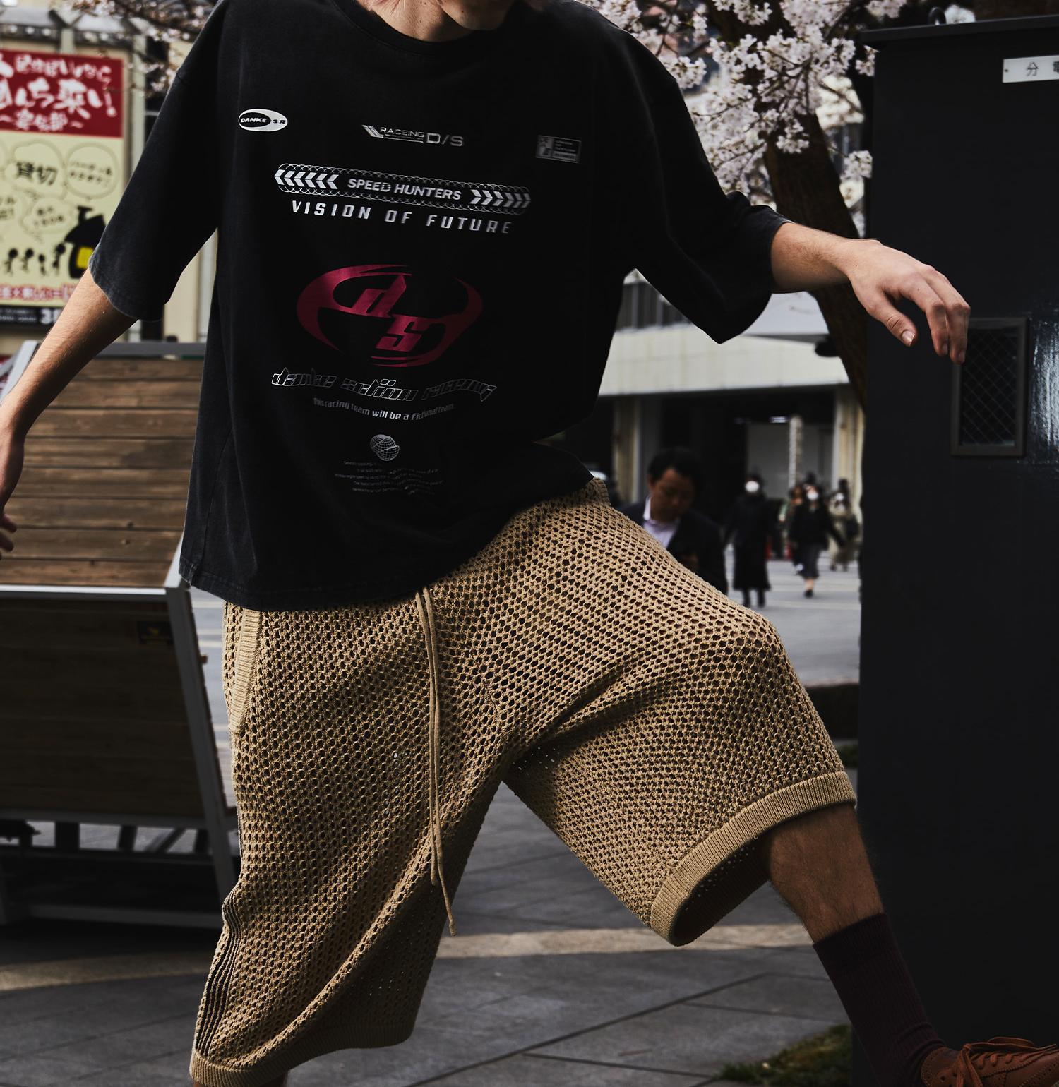 DankeSchon/ダンケシェーン/MESHKNIT SHORTS ベージュ