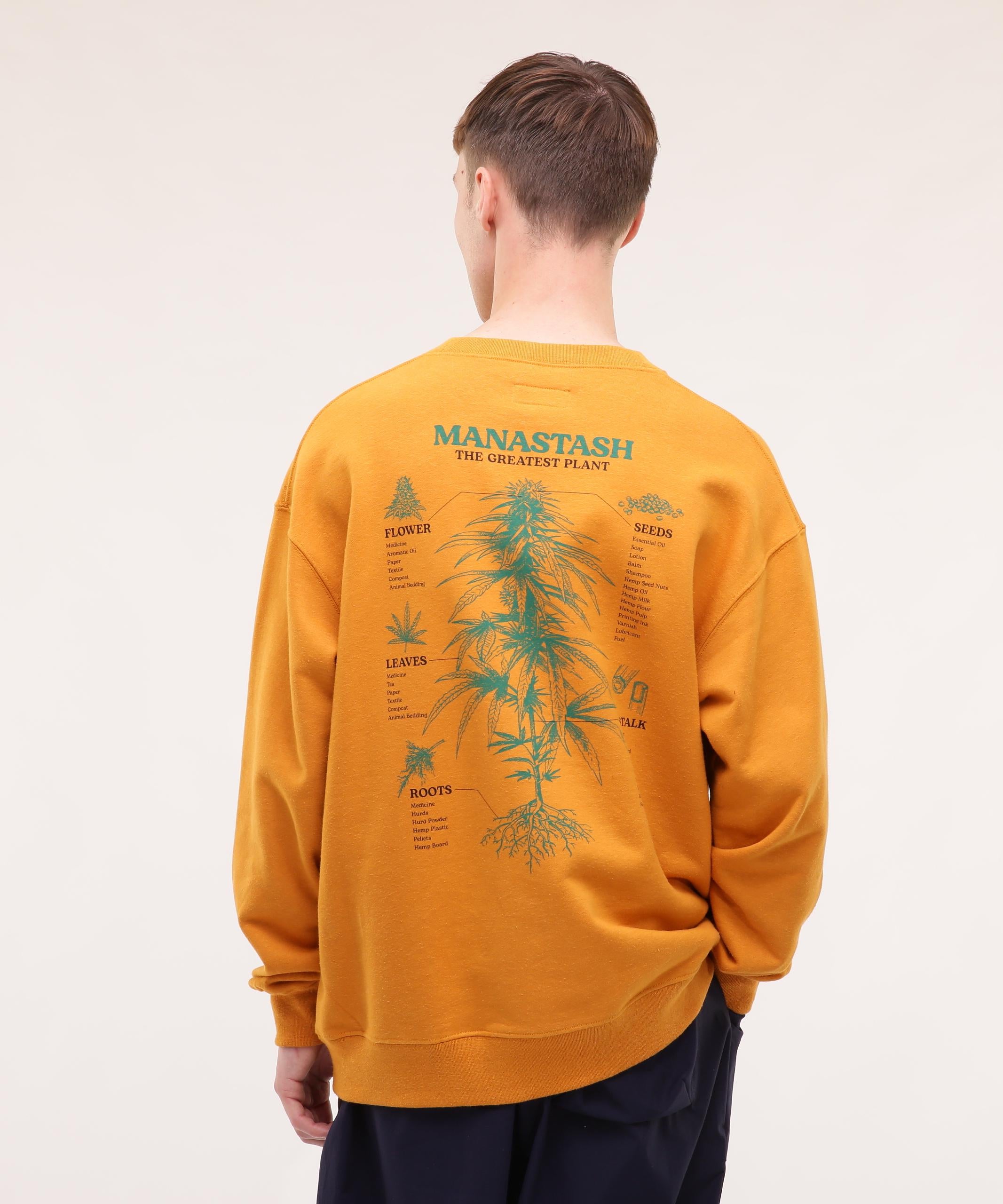 MANASTASH/マナスタッシュ/CASCADE SWEATSHI>TS TGP マンゴー