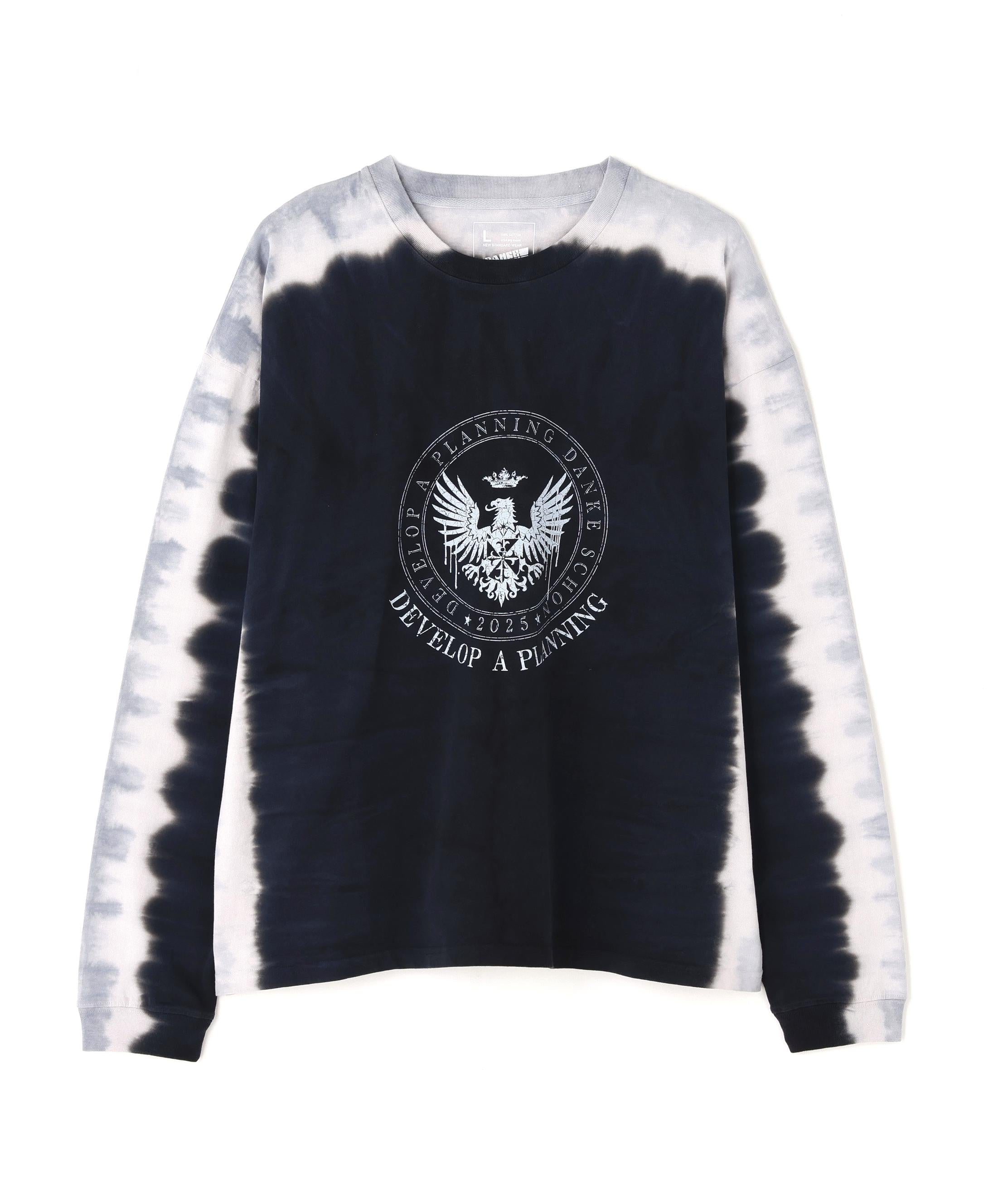DankeSchon/ダンケシェーン/TIEDYE L/S TEE MILS ブラック
