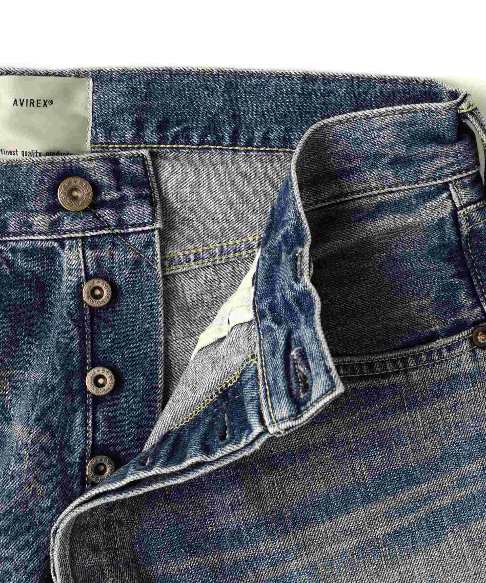 《TFQP》DENIM PANTS USED WASH / デニムパンツ ユーズドウォッシュ / AVI>EX / アヴィレックス ウォッシュユーズド9