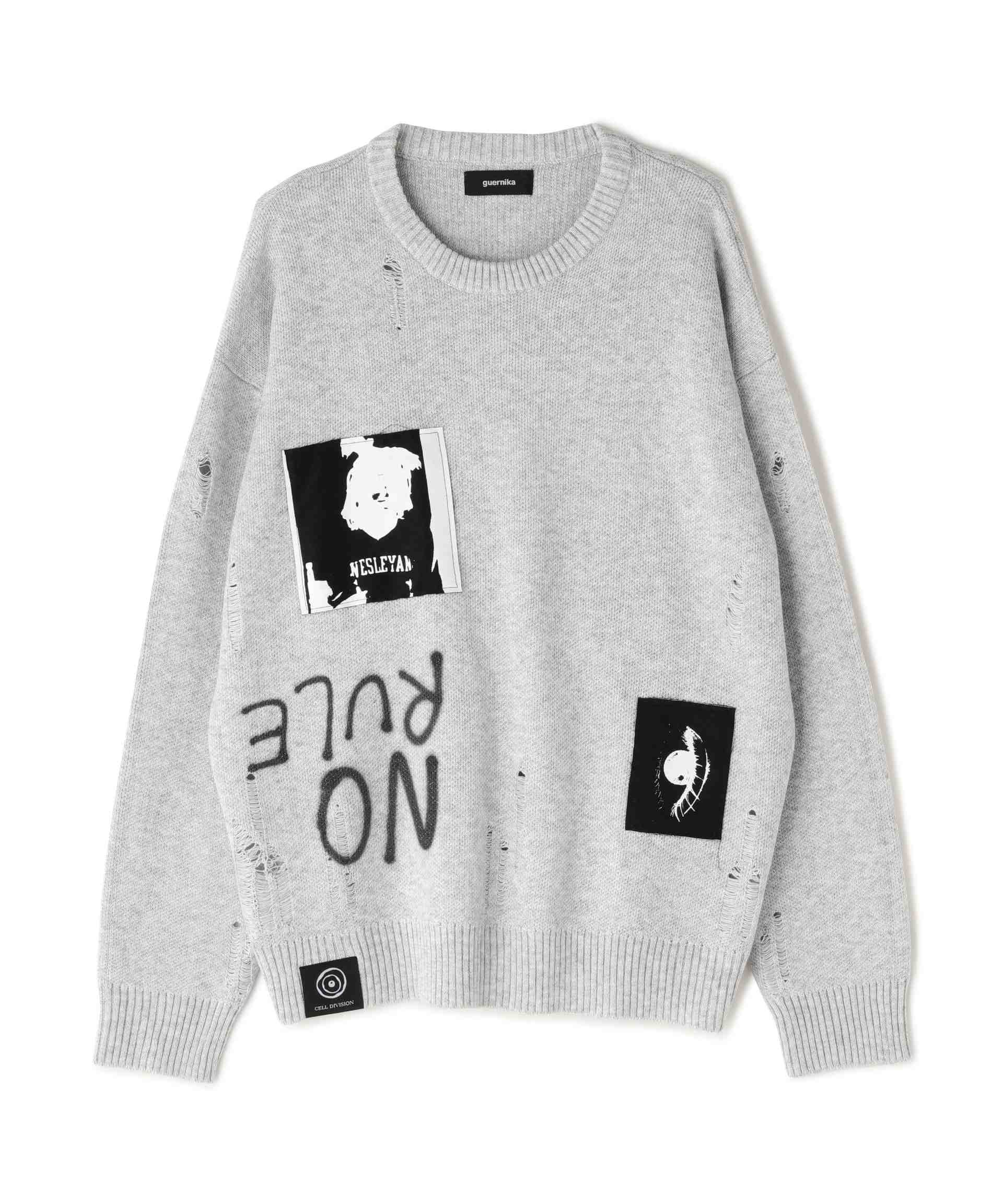 Guenika/Cash Knit sweate<Cell Division/Gay グレー