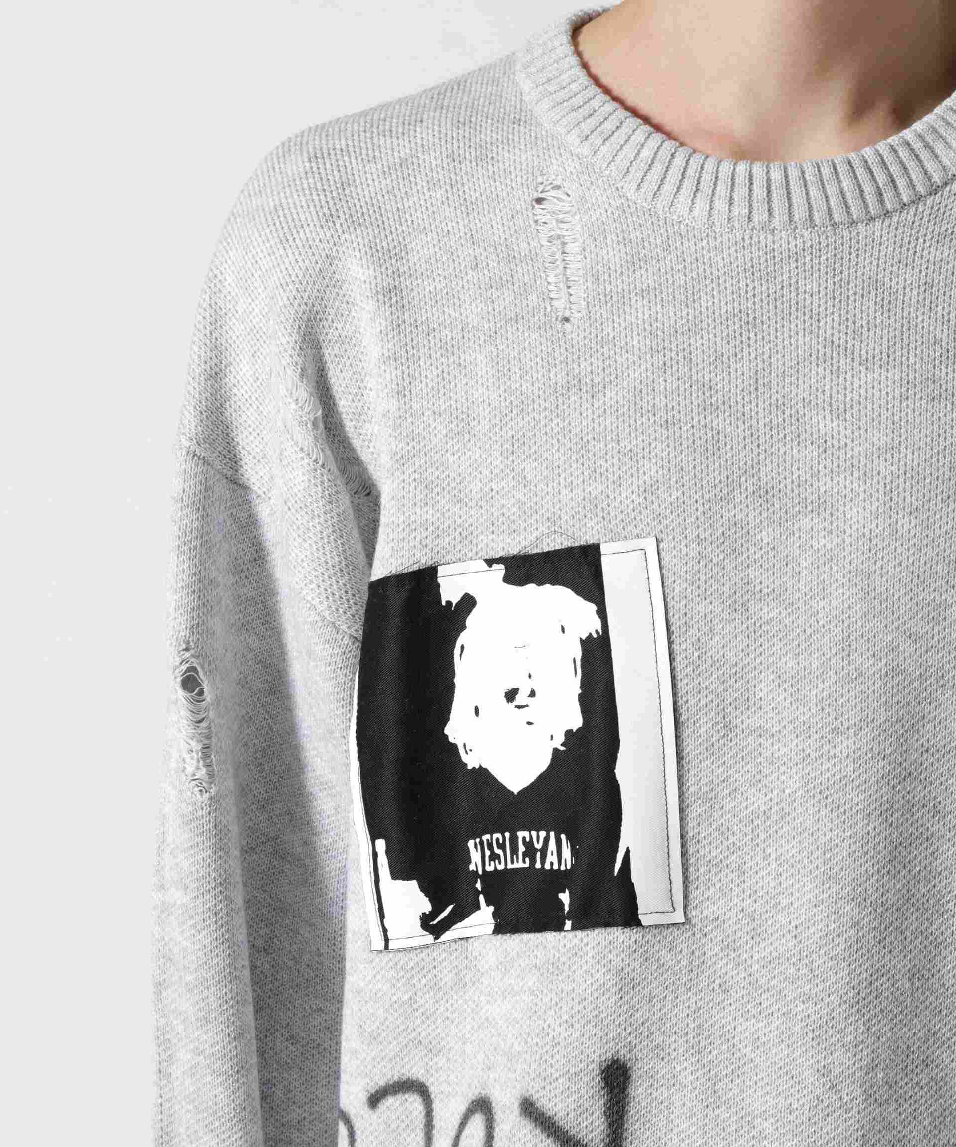 Guenika/Cash Knit sweate<Cell Division/Gay グレー