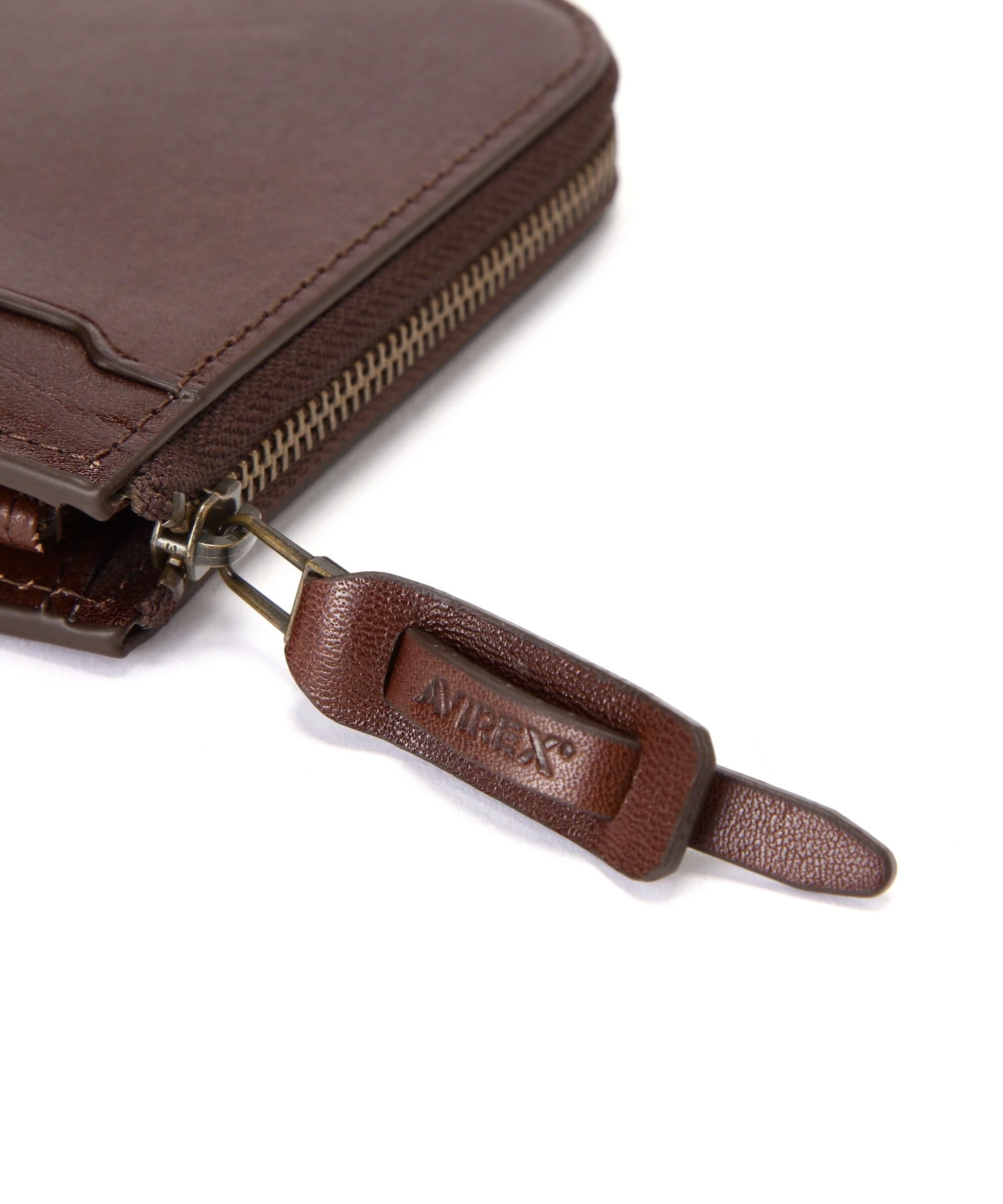 REIDE/バイド L字 WALLET / L字 財布 / AVI>EX / アヴィレックス モカ