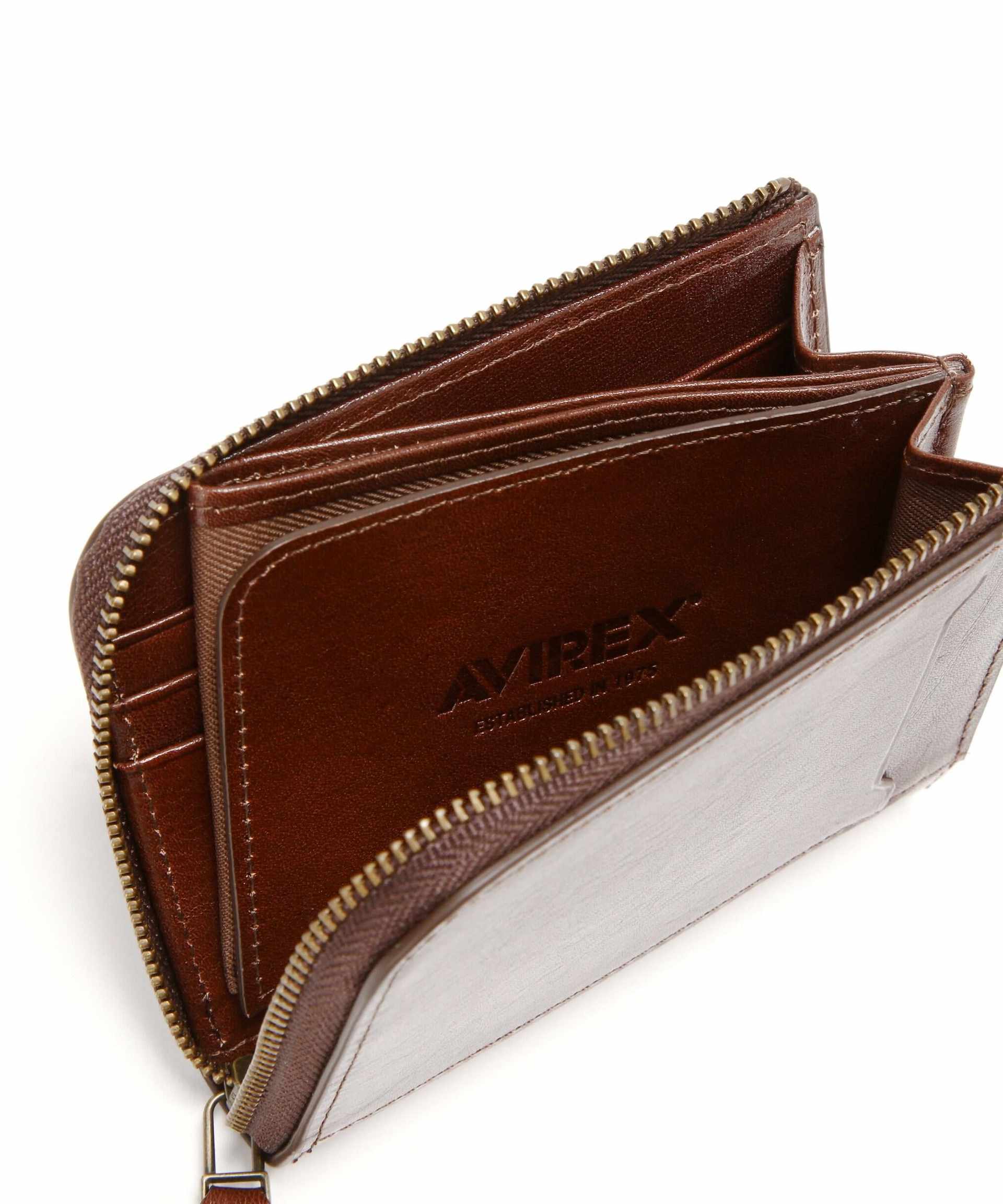 REIDE/バイド L字 WALLET / L字 財布 / AVI>EX / アヴィレックス モカ