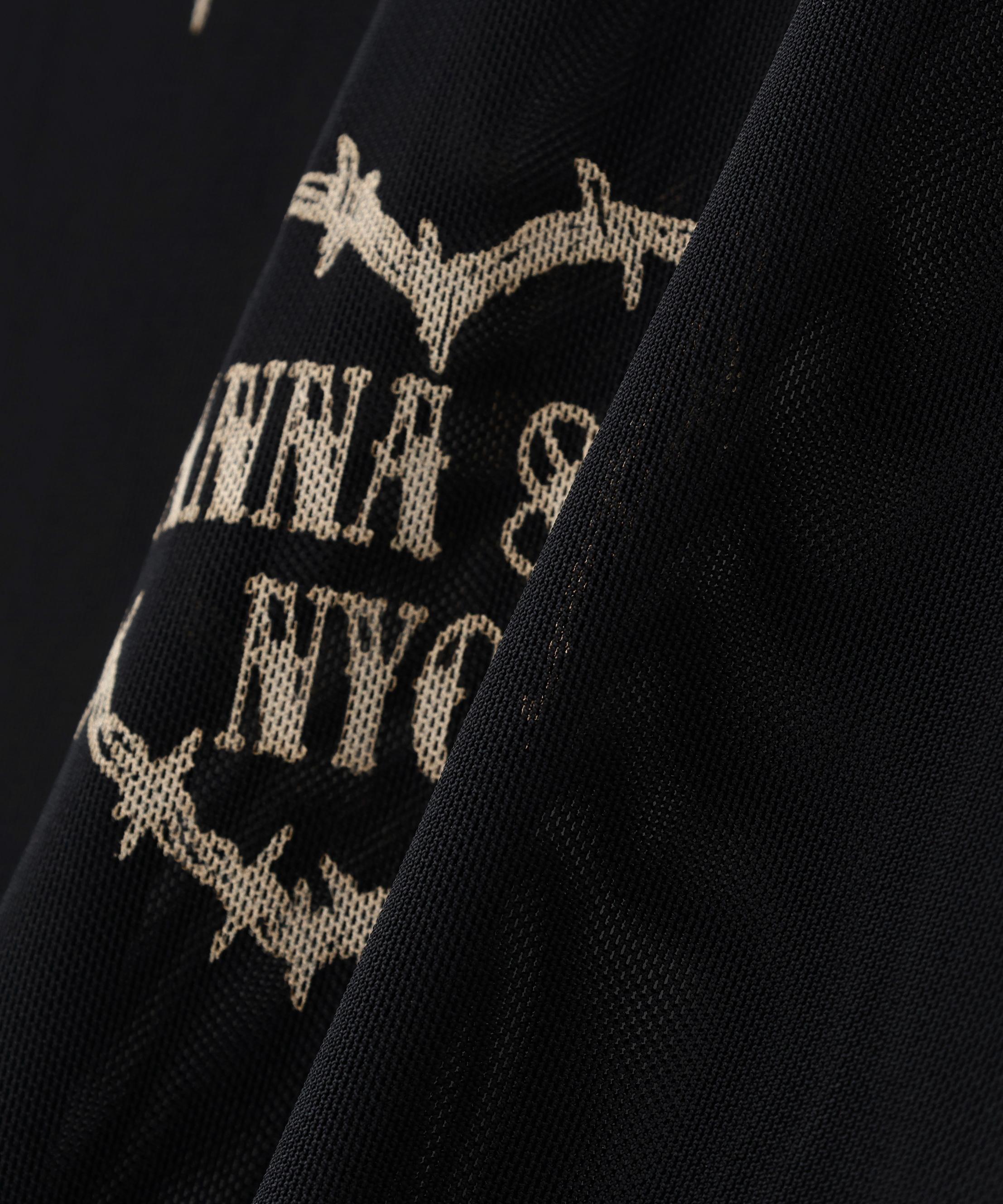 ANNA SUI NYC/アナ スイ エヌワイシー/ハート総柄シアートップス ブラック