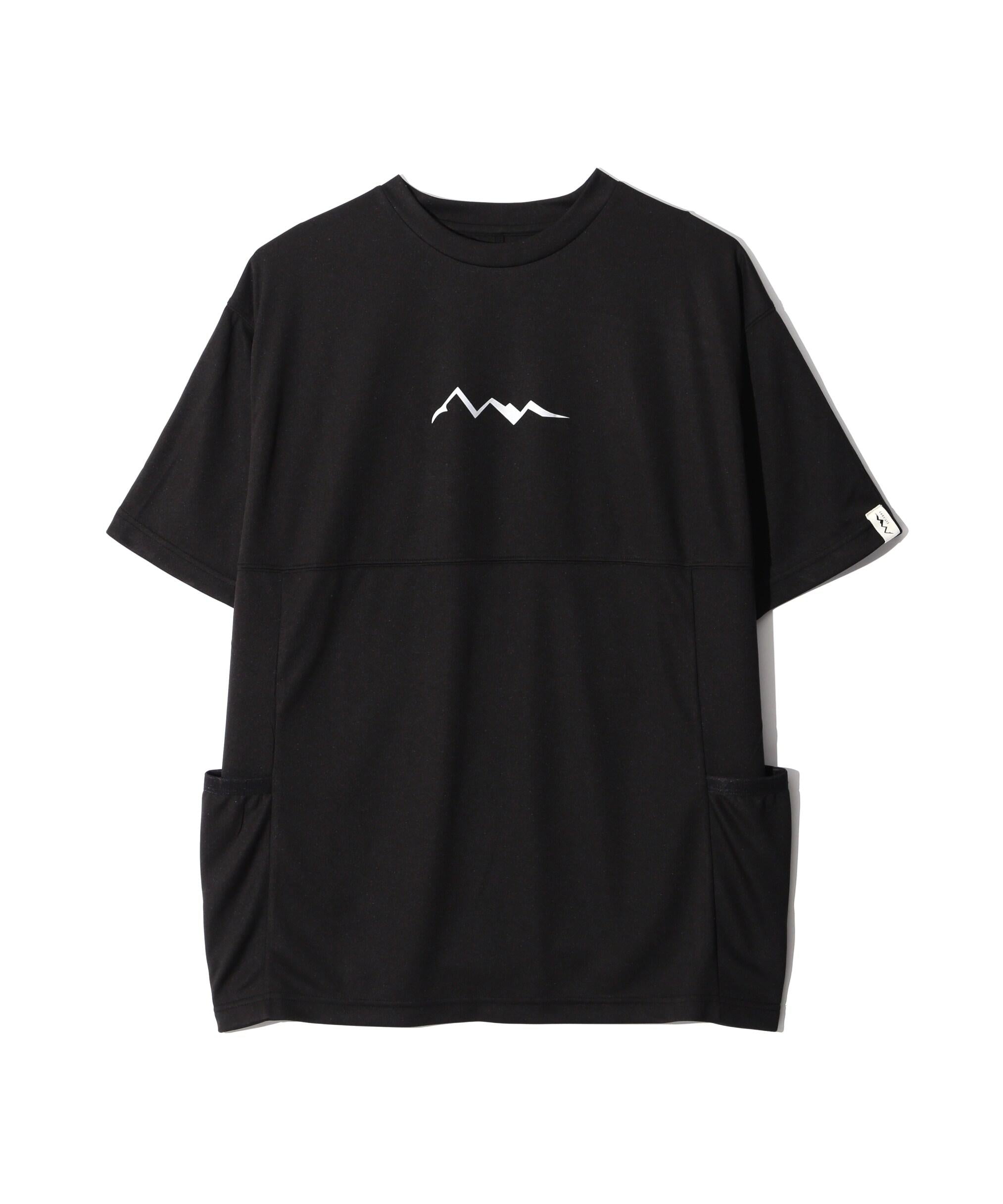 MANASTASH/マナスタッシュ/>EF. LOGO TECH POCKET TOP ブラック