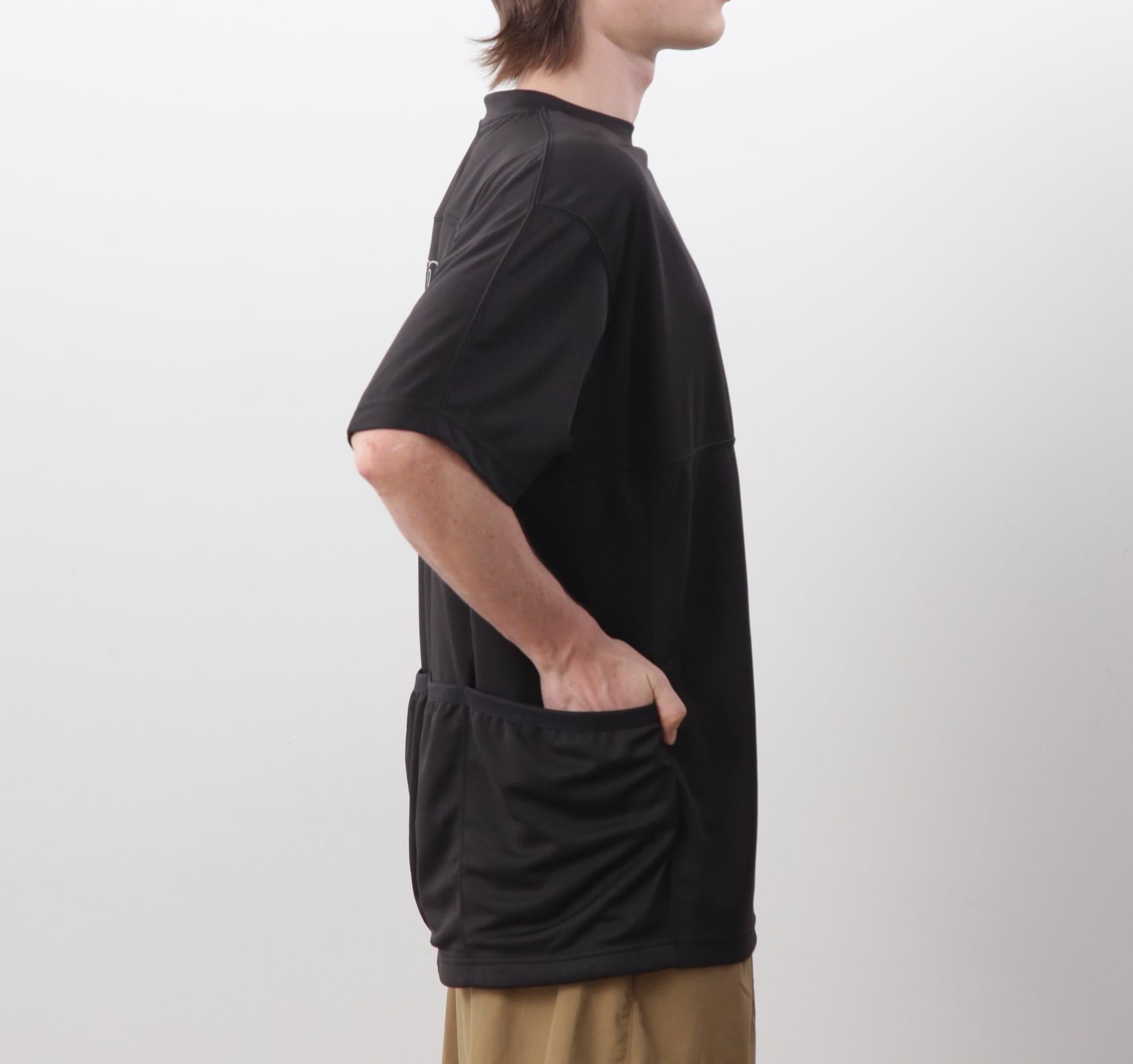 MANASTASH/マナスタッシュ/>EF. LOGO TECH POCKET TOP ブラック