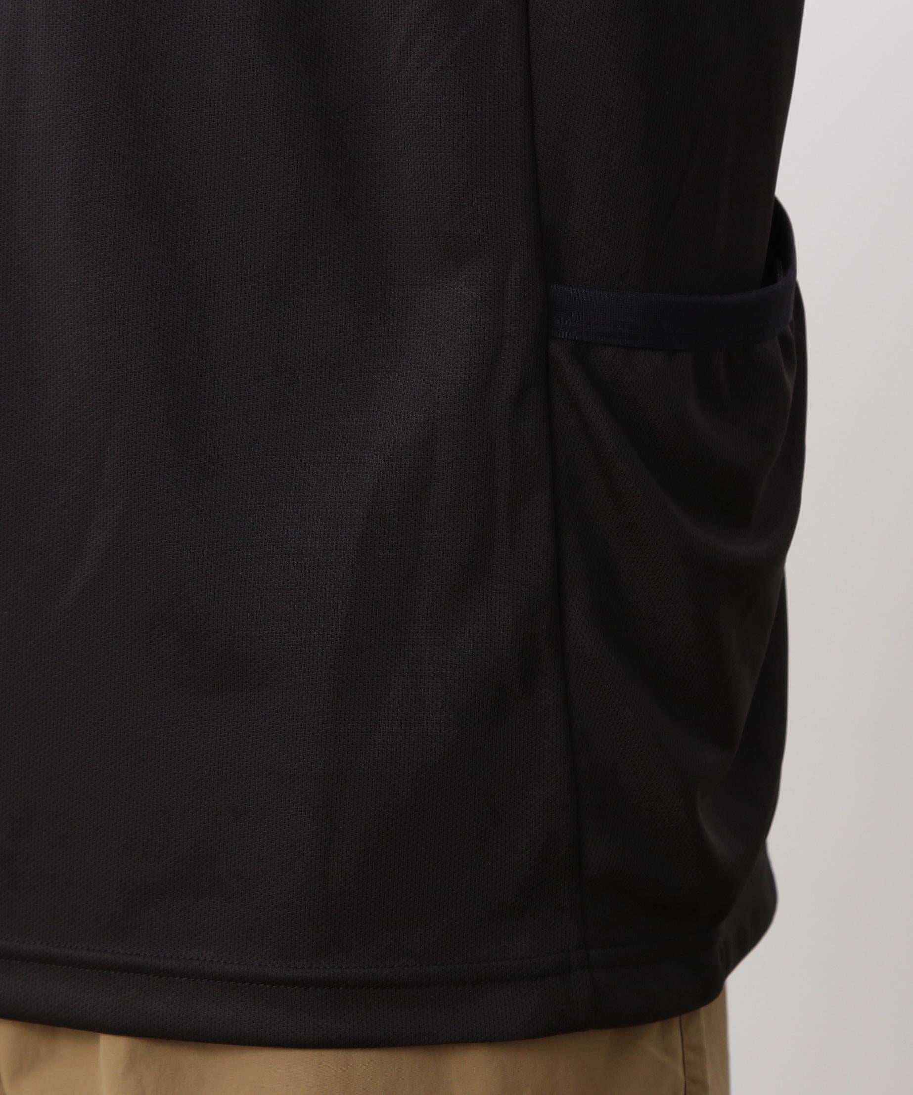 MANASTASH/マナスタッシュ/>EF. LOGO TECH POCKET TOP ブラック