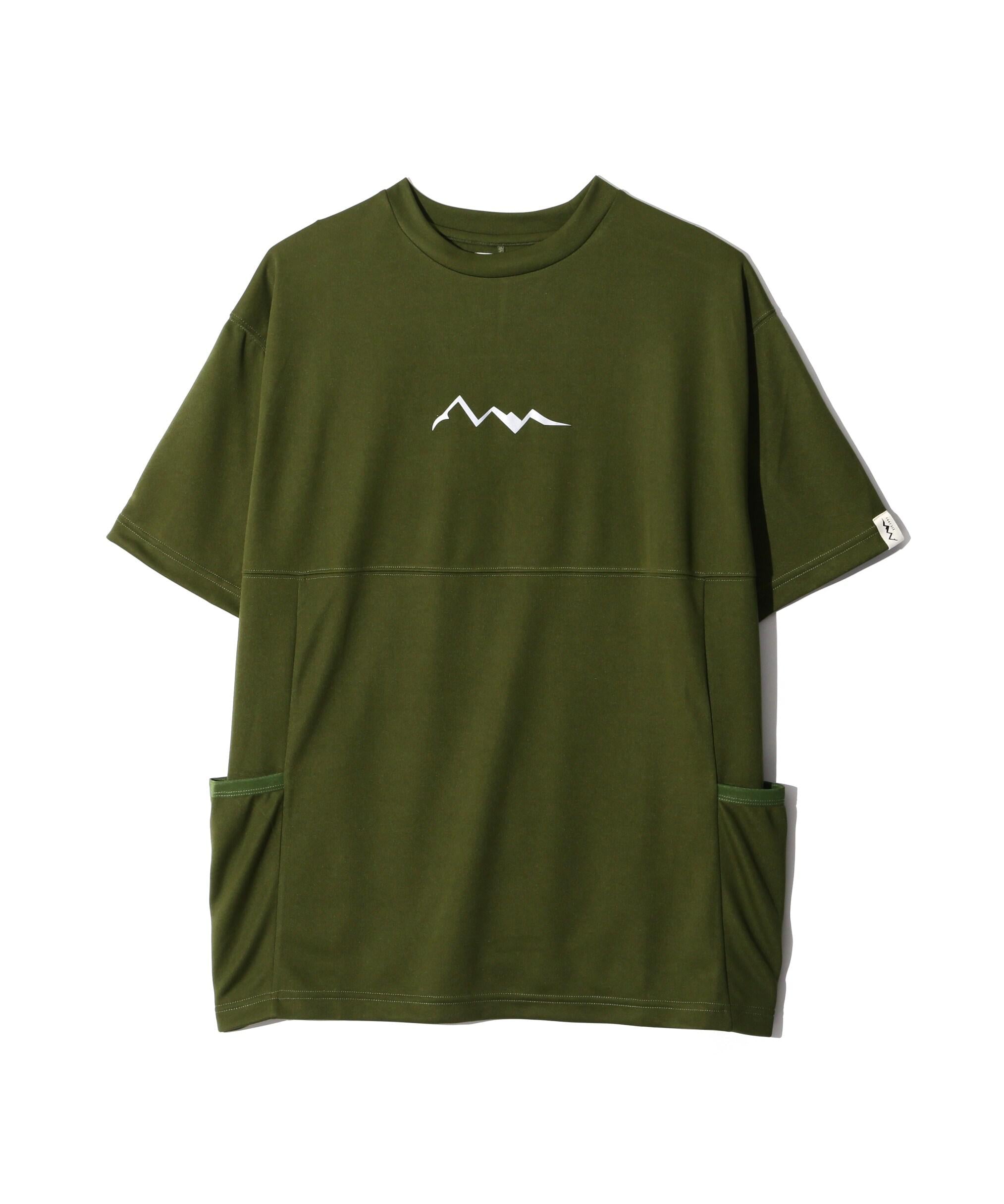 MANASTASH/マナスタッシュ/>EF. LOGO TECH POCKET TOP グリーン