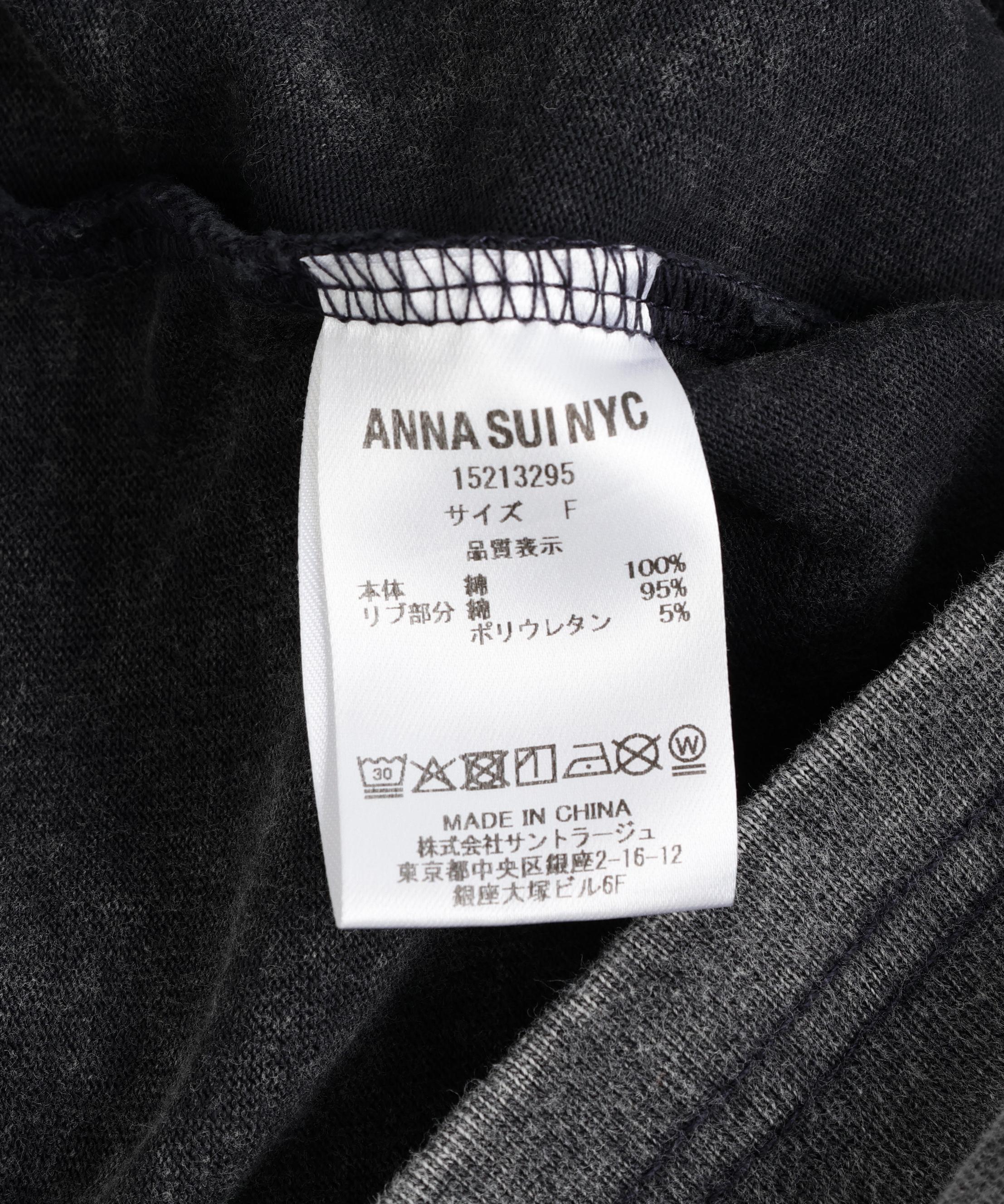 ANNA SUI NYC/アナ スイ エヌワイシー/ロングスリーブＴシャツ ブラック