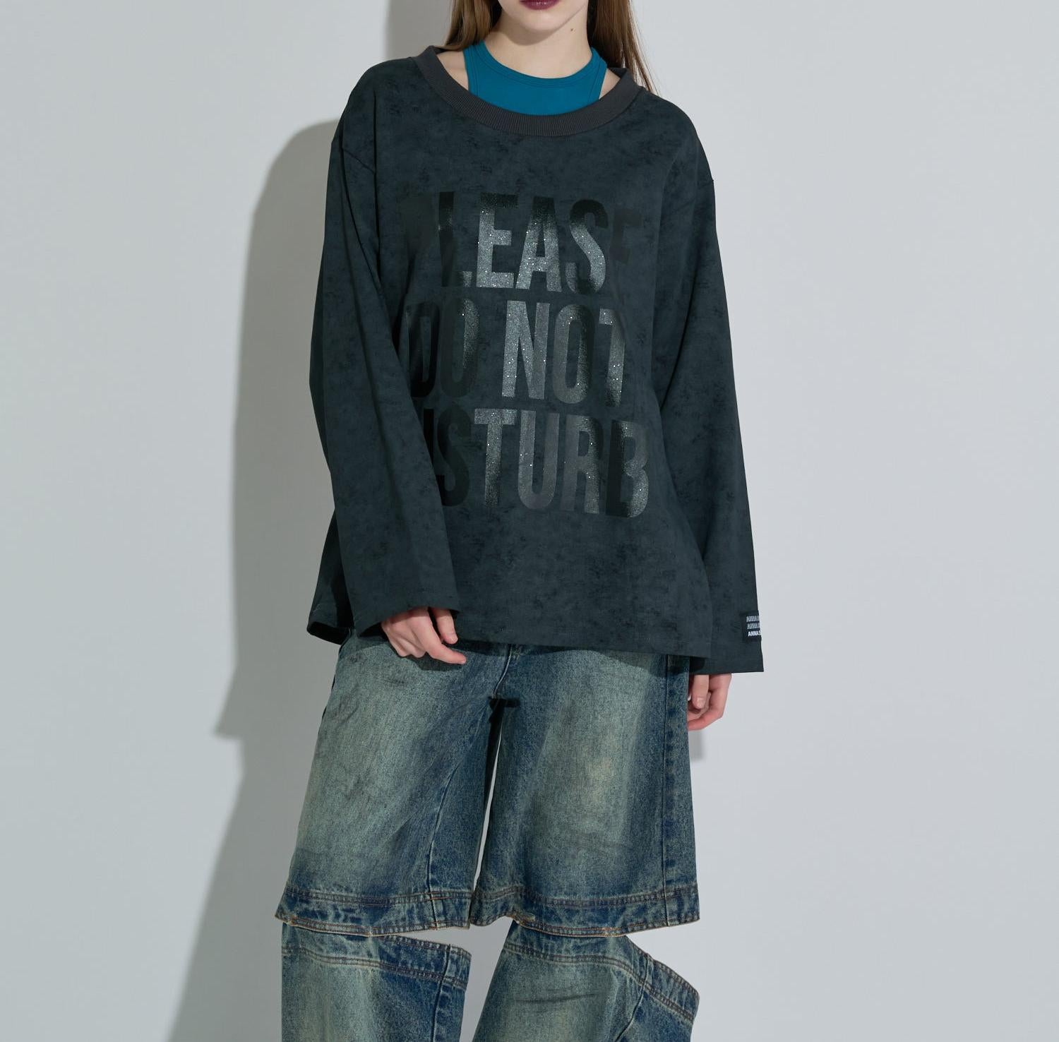 ANNA SUI NYC/アナ スイ エヌワイシー/ロングスリーブＴシャツ ブラック
