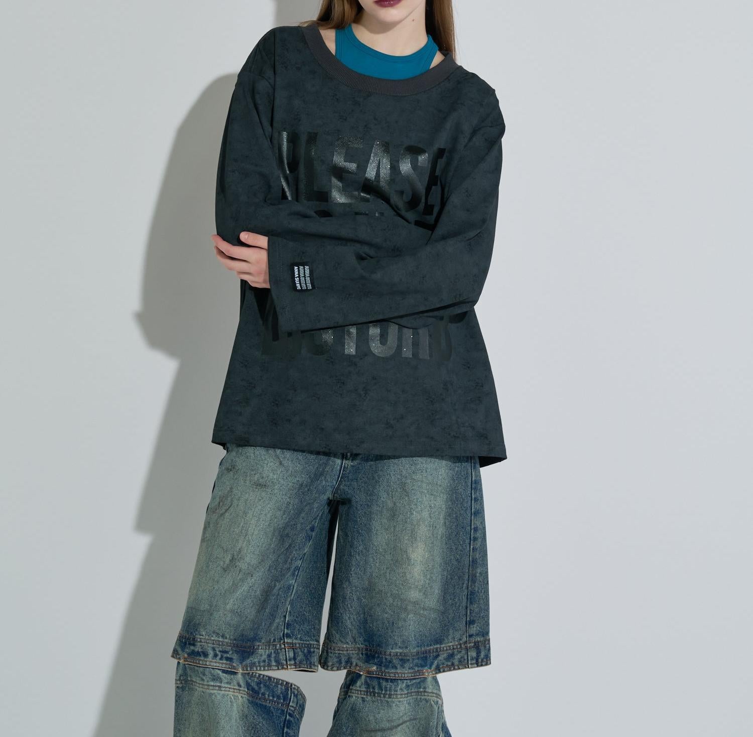 ANNA SUI NYC/アナ スイ エヌワイシー/ロングスリーブＴシャツ ブラック