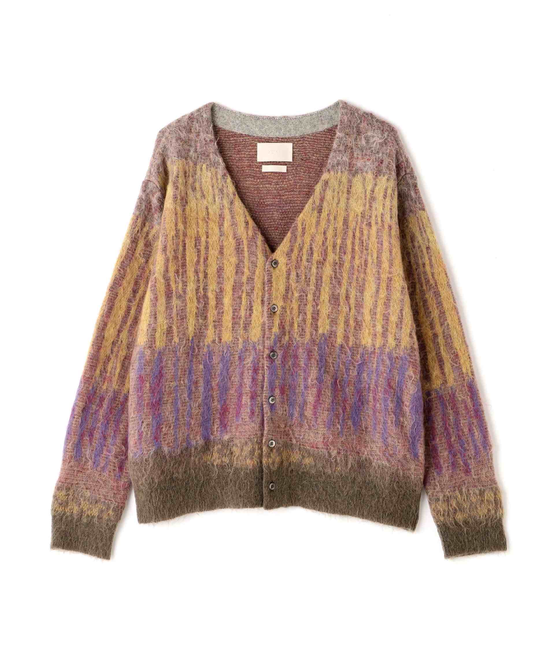 YOKE/ヨーク/KID MOHAI> WOOL R>USHED T>EE JAQUA>D CA>DIGAN アザー3