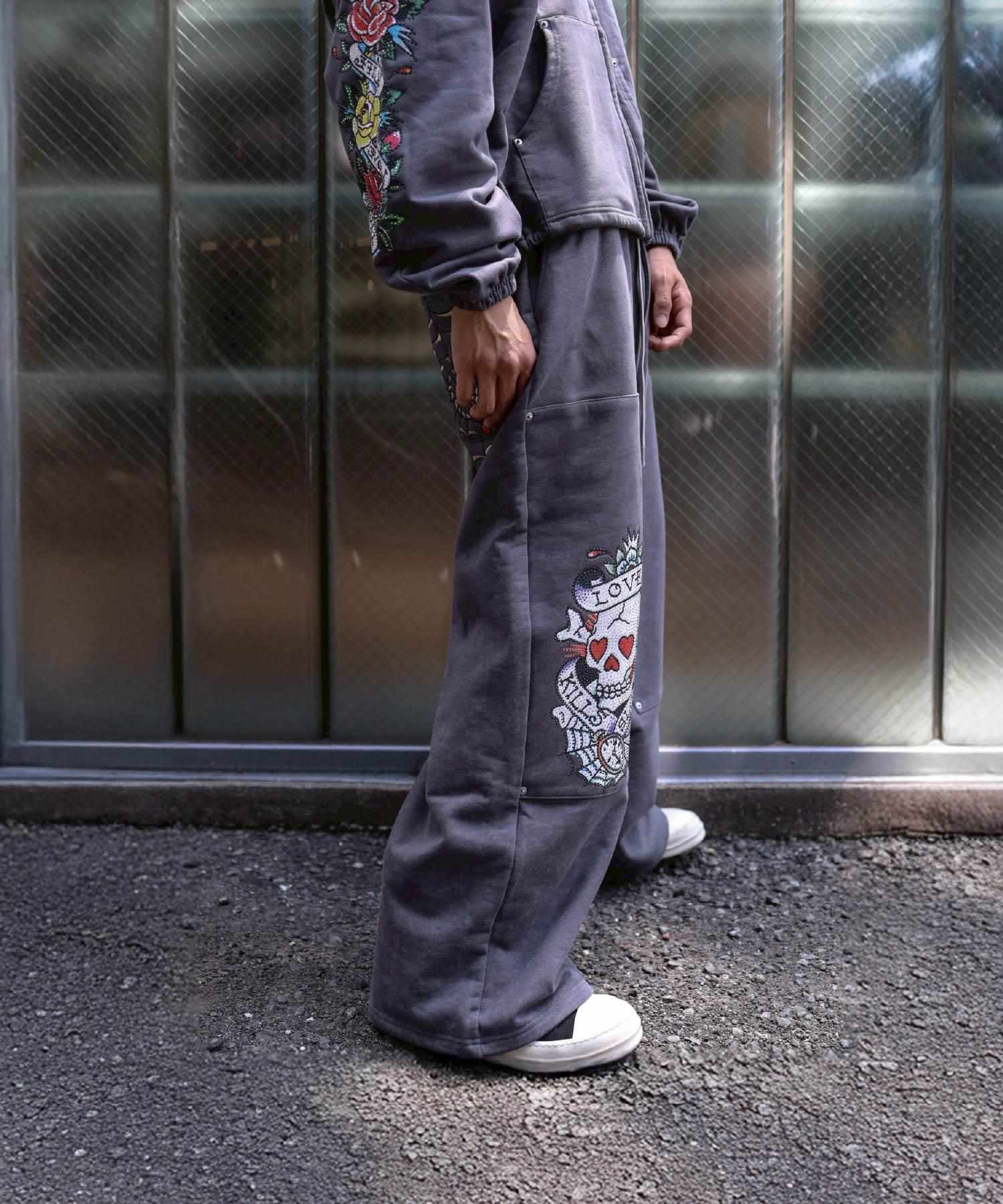 FRNDS × Ed Hardy/Friends × Ed Hardy/Collaboration Double Knee Sweatpan