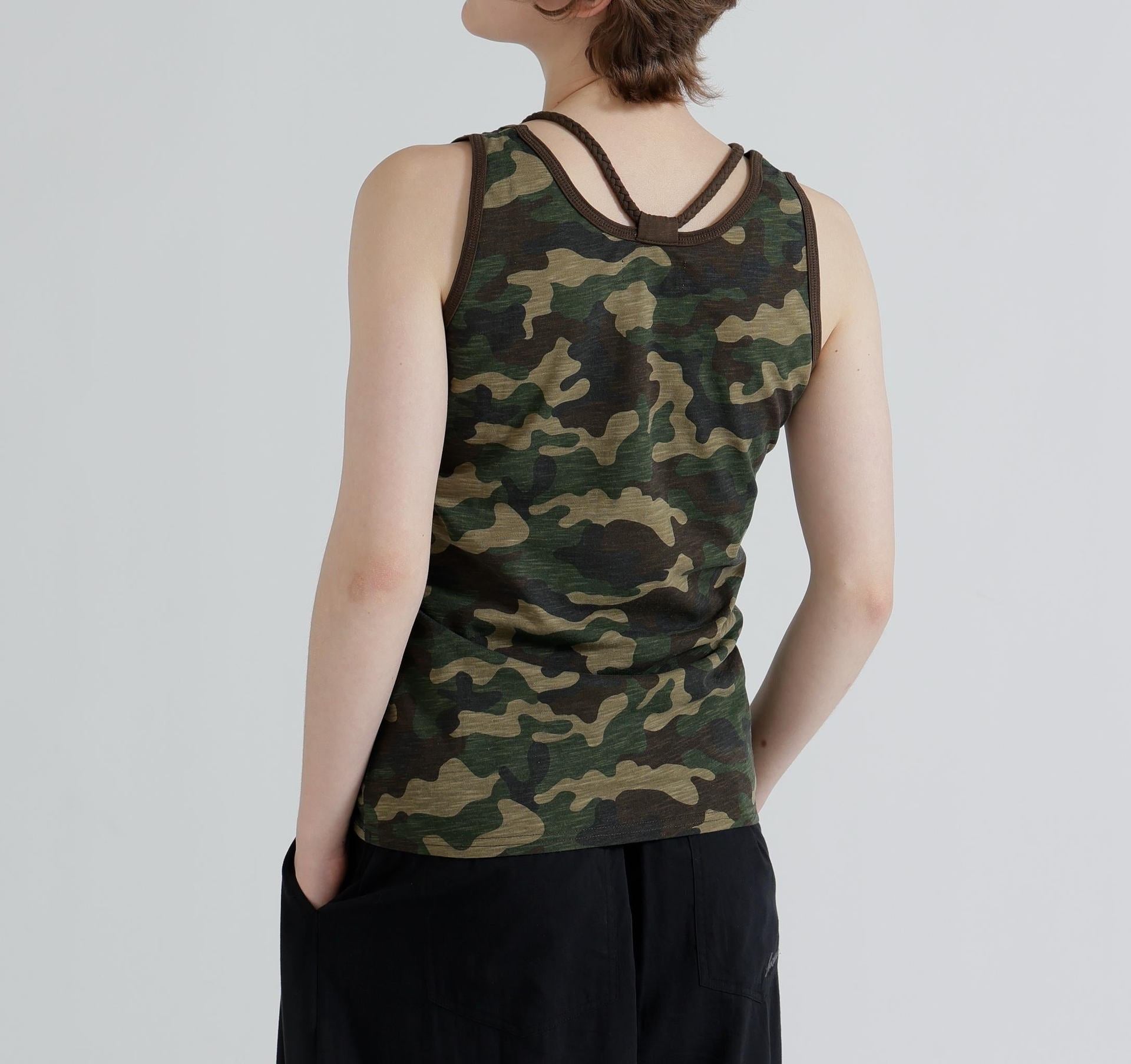 ブレード タンクトップ/BRAID TANK TOP カモ4