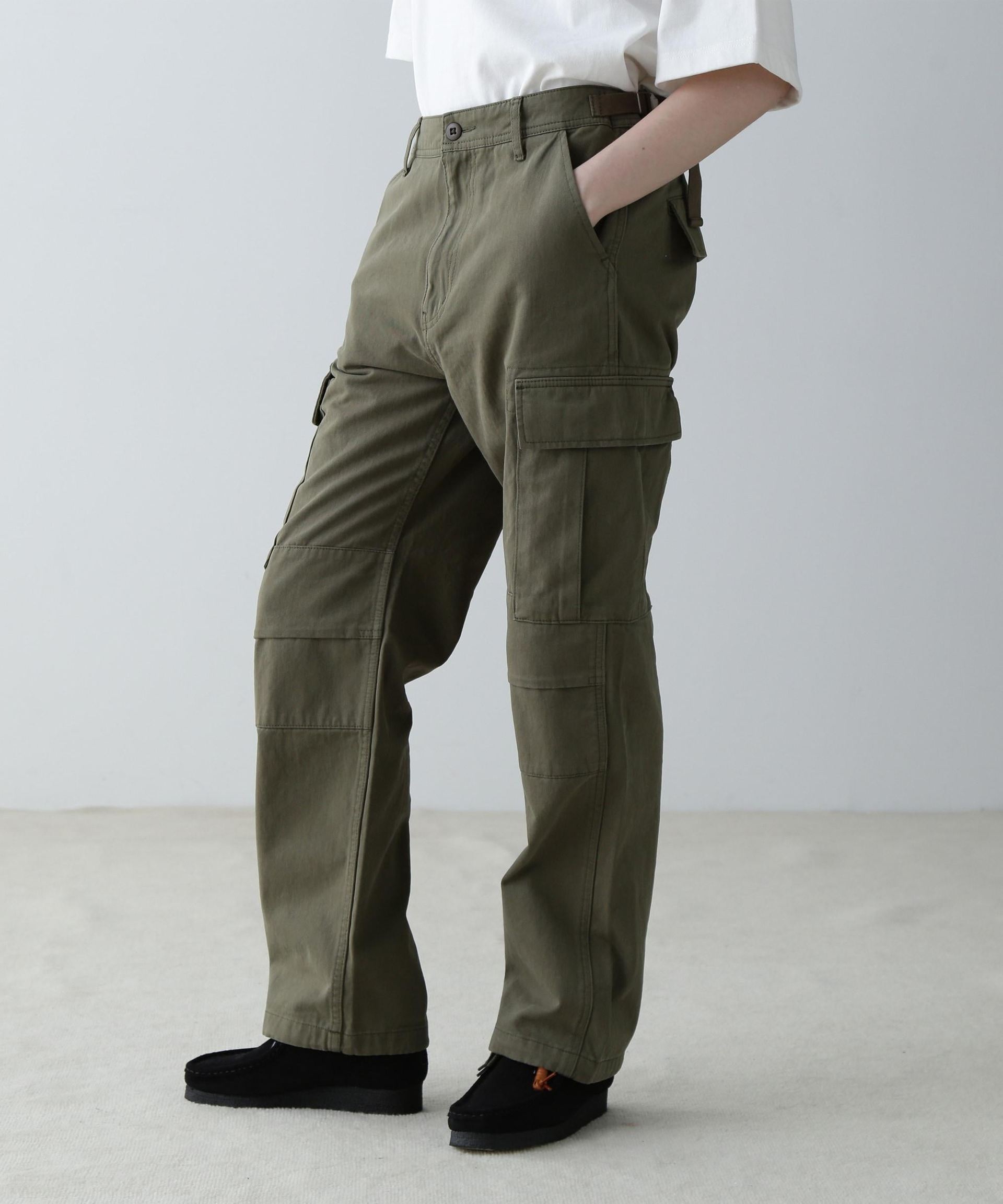 COTTON CA>GE PANTS/コットンカーゴパンツ オリーブ