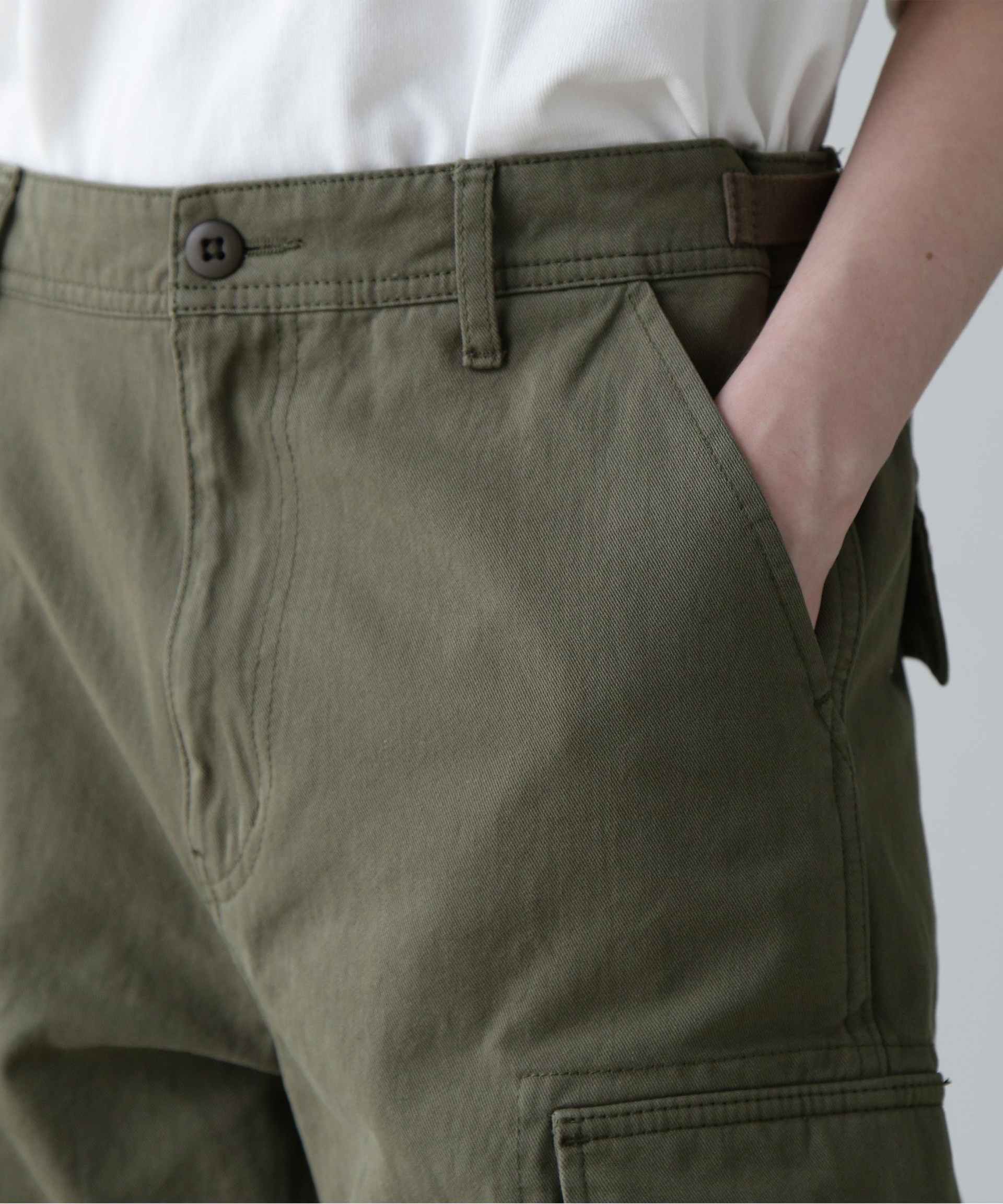 COTTON CA>GE PANTS/コットンカーゴパンツ オリーブ
