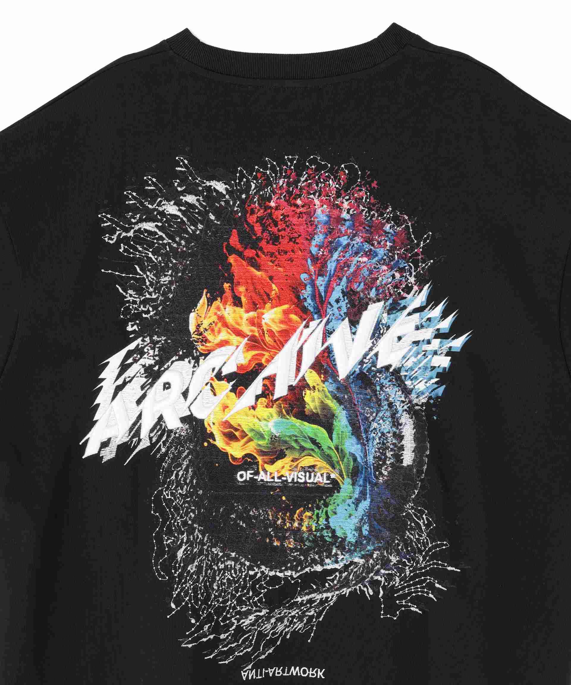A4A/エーフォーエー/S/S TEE TWISTE> ブラック