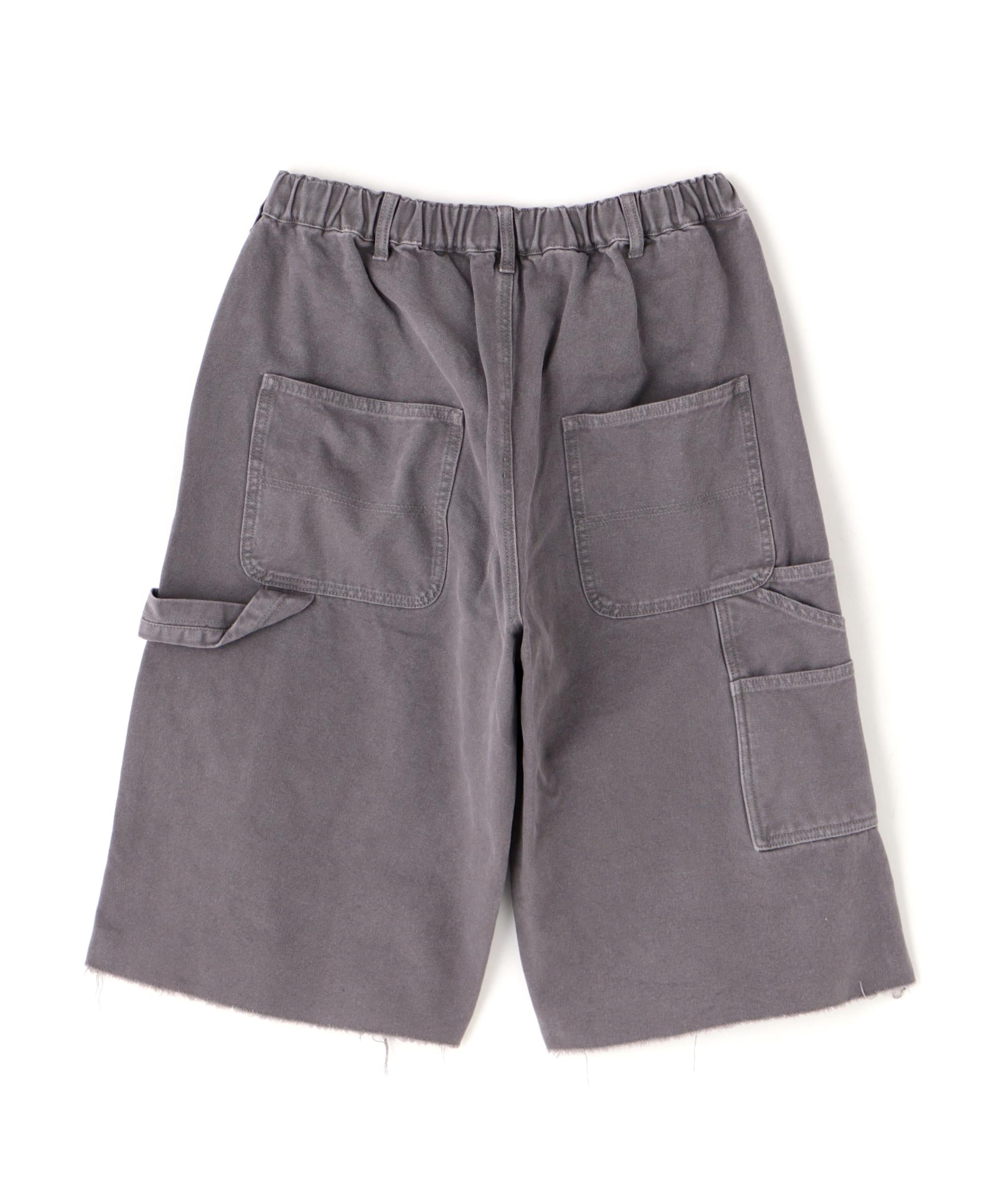 DankeSchon/ダンケシェーン/DAMAGE DUCK WKNEE SHORTS グレー