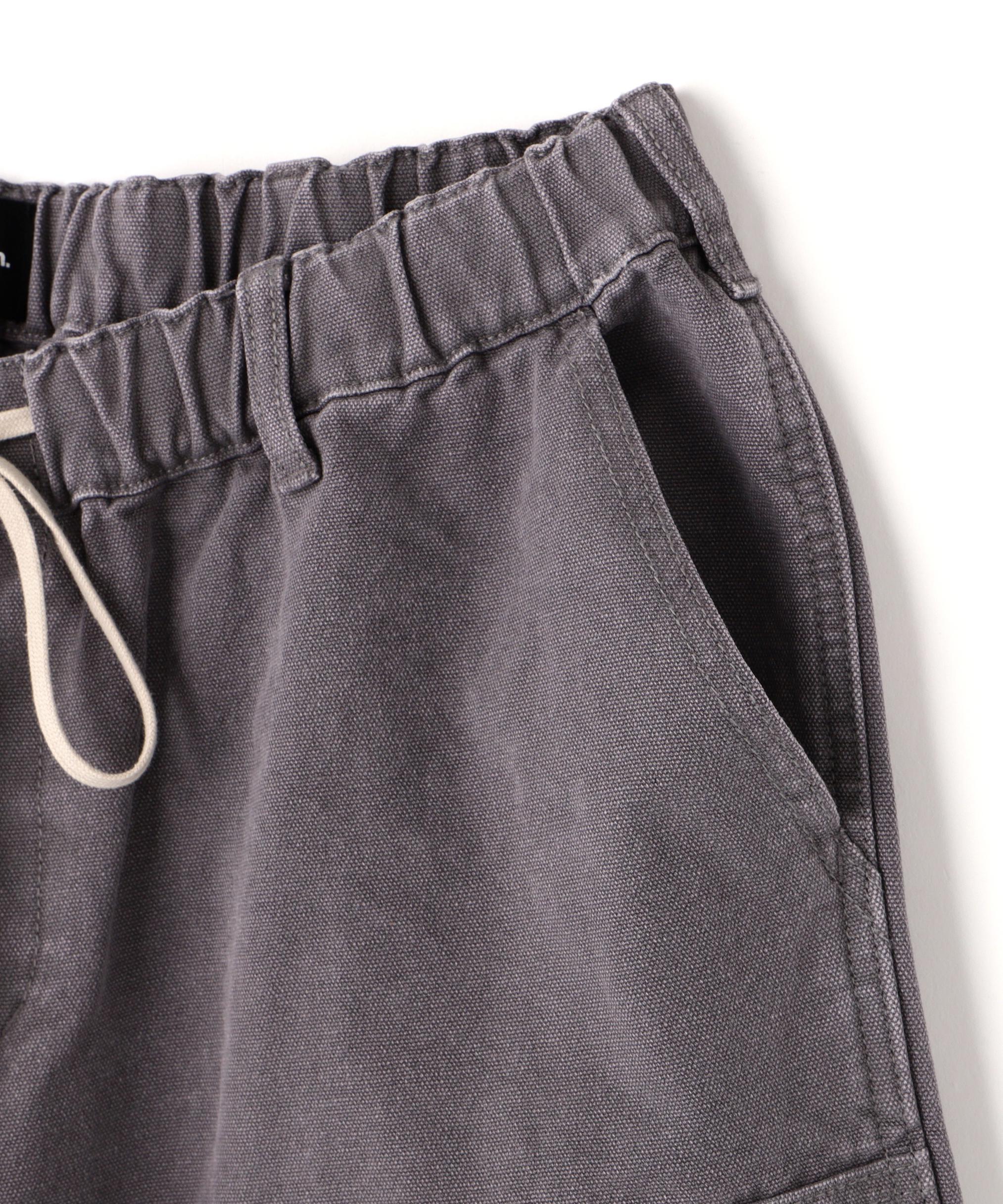 DankeSchon/ダンケシェーン/DAMAGE DUCK WKNEE SHORTS グレー