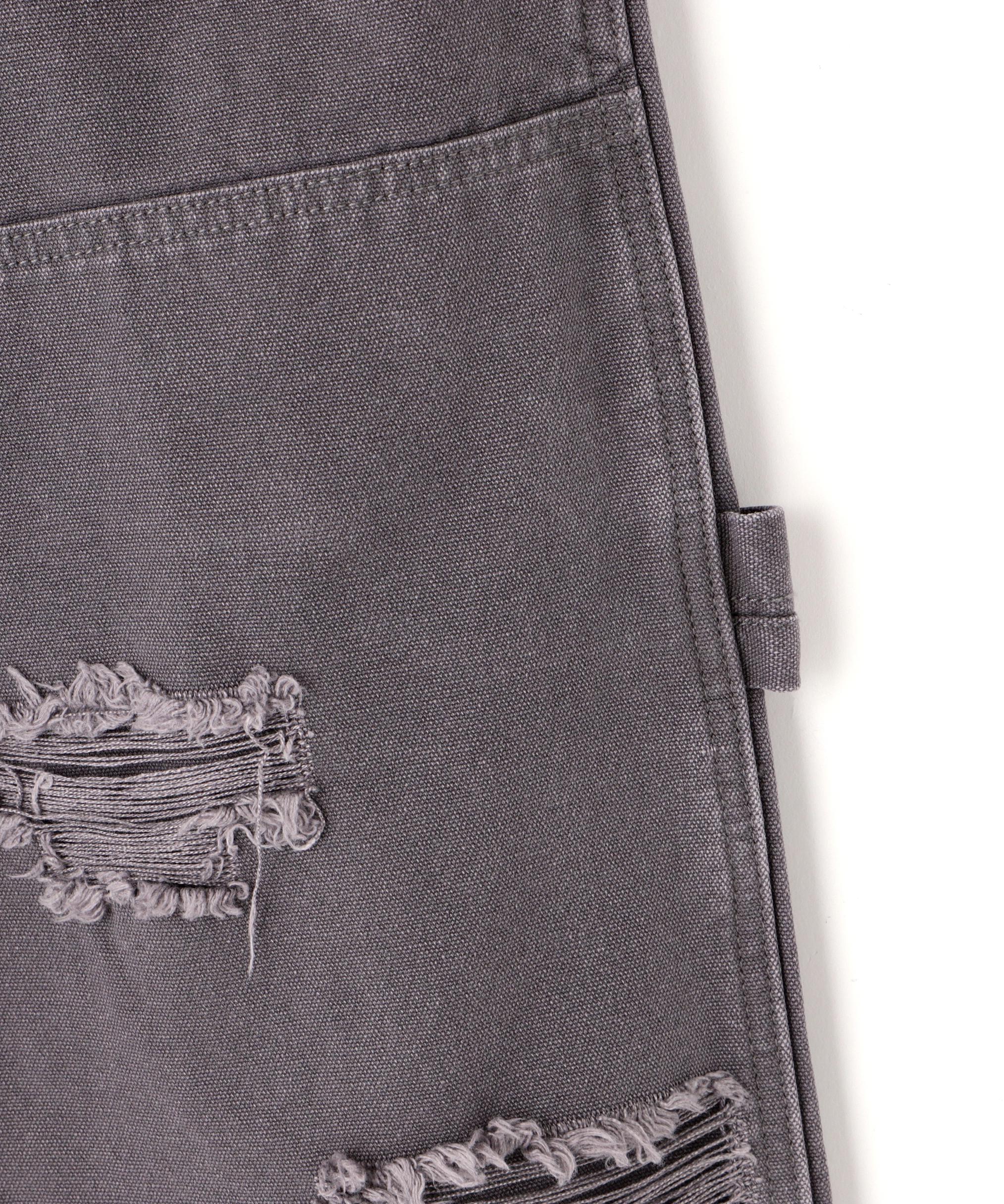 DankeSchon/ダンケシェーン/DAMAGE DUCK WKNEE SHORTS グレー