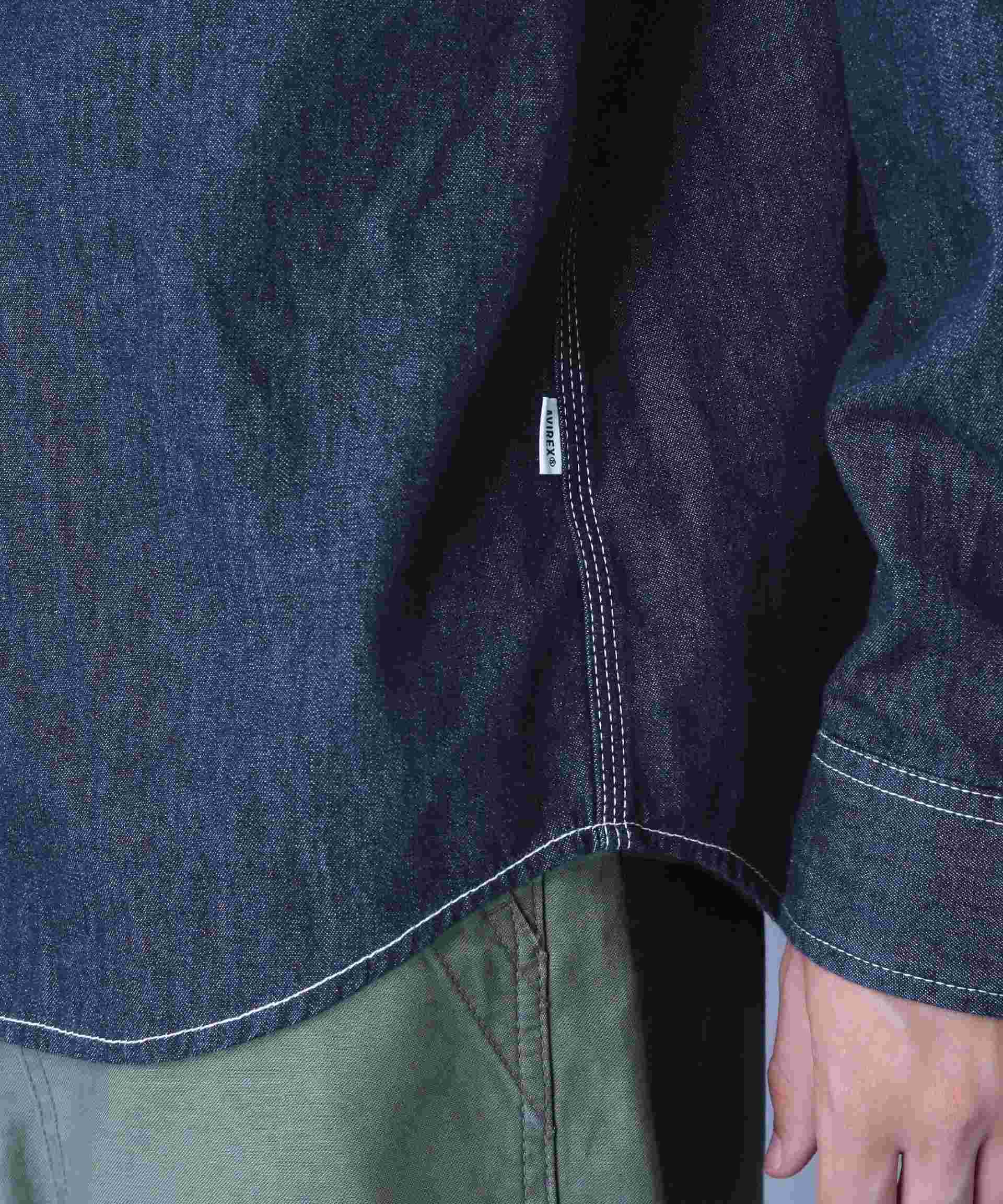 RASIC LIGHT DENIM L/S SHI>T / ベーシック ライト デニム 長袖 シャツ インディゴ7