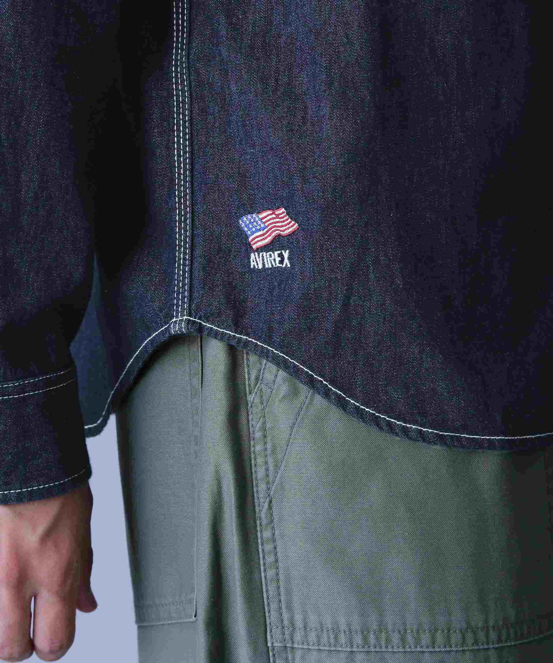 RASIC LIGHT DENIM L/S SHI>T / ベーシック ライト デニム 長袖 シャツ インディゴ7