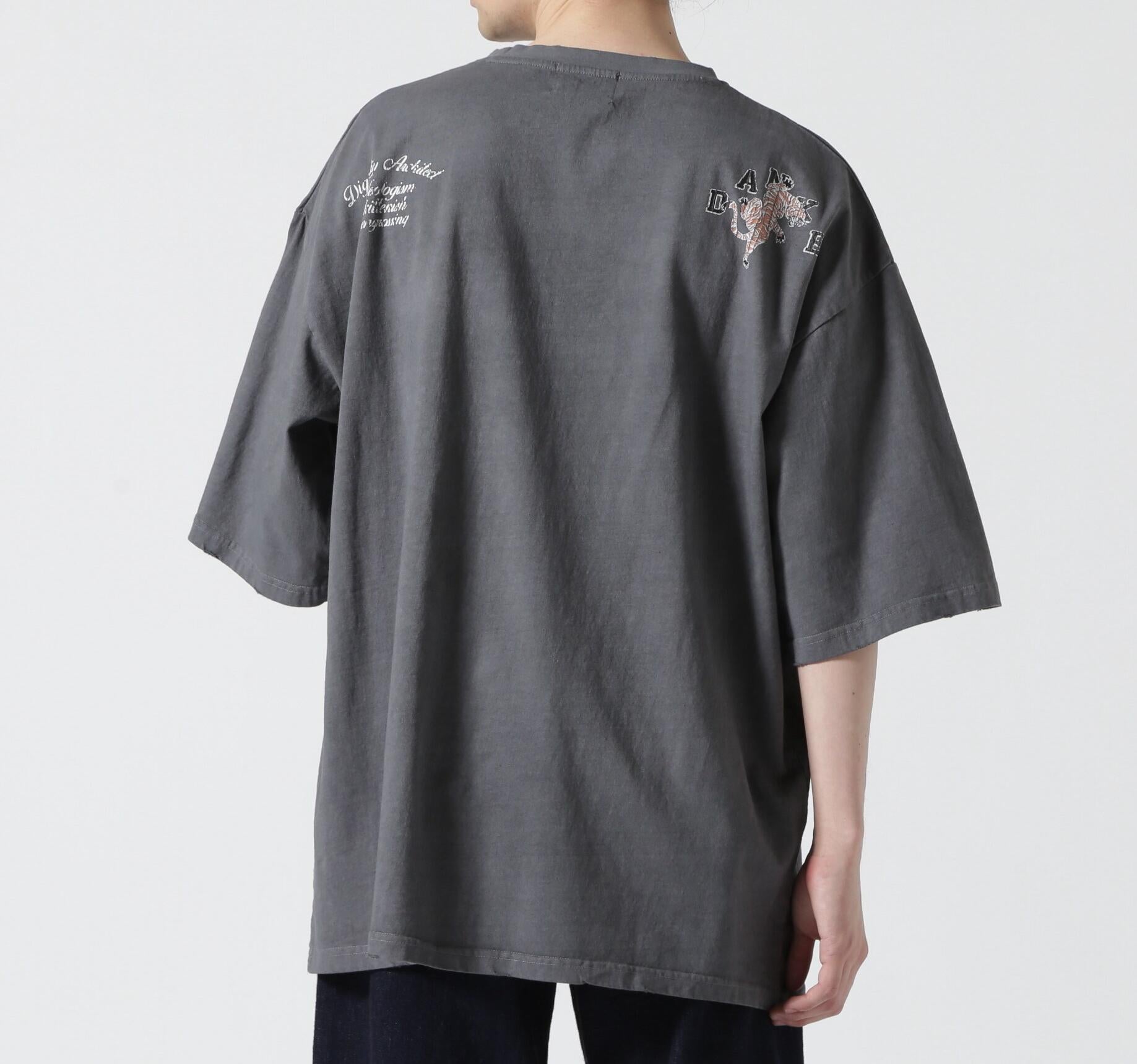 WER&DEPOT限定/DankeSchon/活性染タイガー S/S Tee ブラック