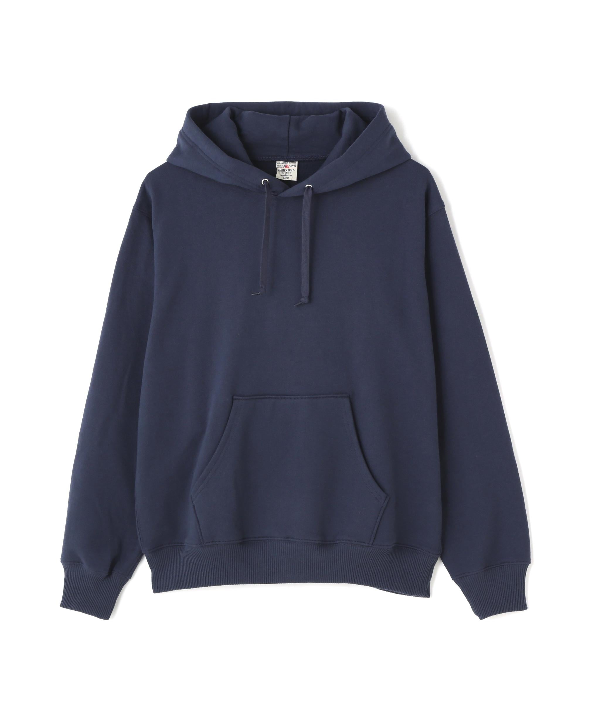 《DAILY/デイリー》PULLOVER SWEAT PARKA / プルオーバー スウェット パーカー / AVIREX / アヴィレック ネイビー