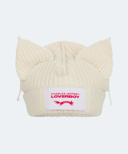 Charles Jeffrey LOVERBOY/チャールズジェフリーラバーボーイ/CHUNKY EARS BEANIE ホワイト