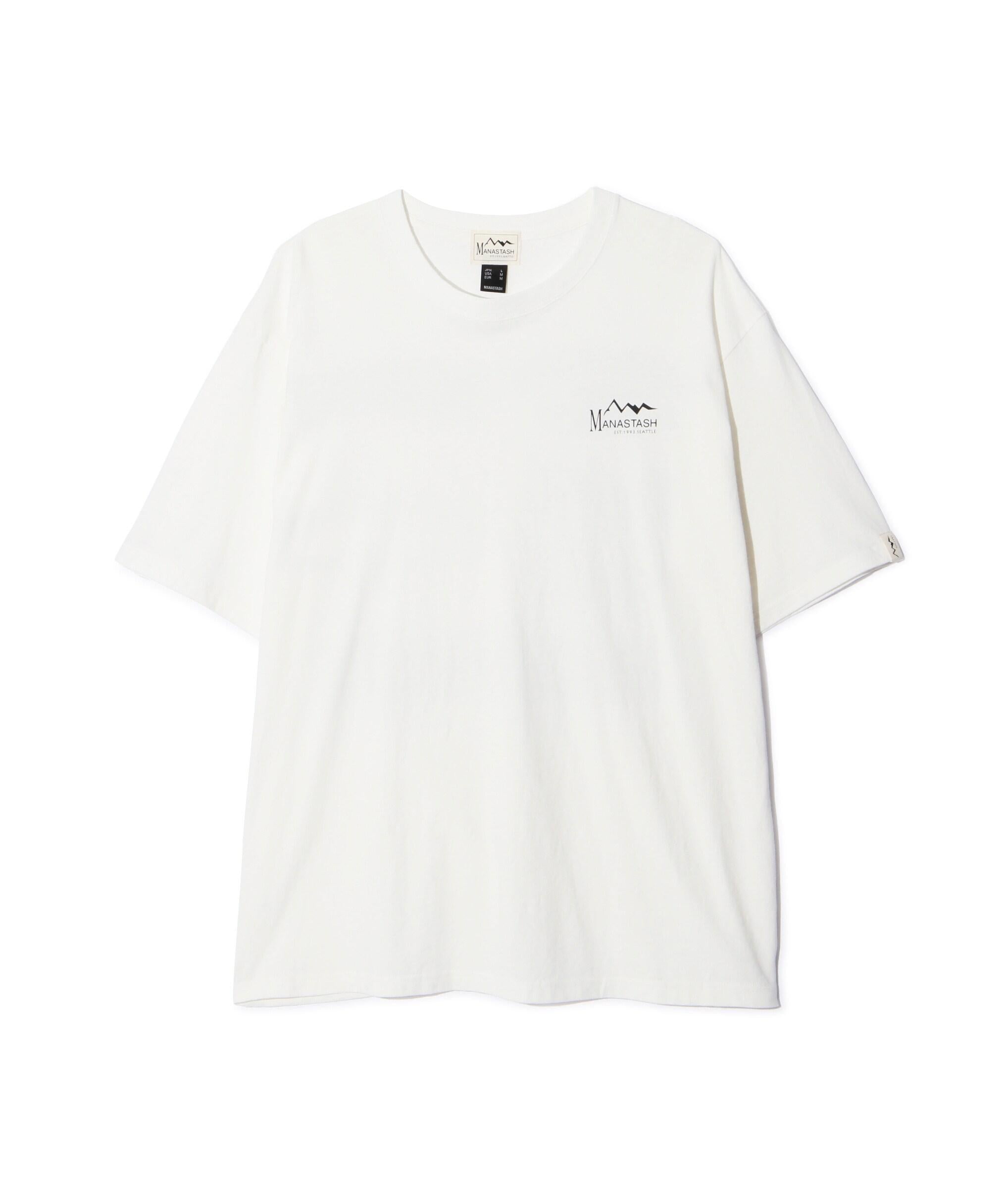MANASTASH/マナスタッシュ/SPONSO> LOGO TEE/スポンサーロゴTシャツ ホワイト
